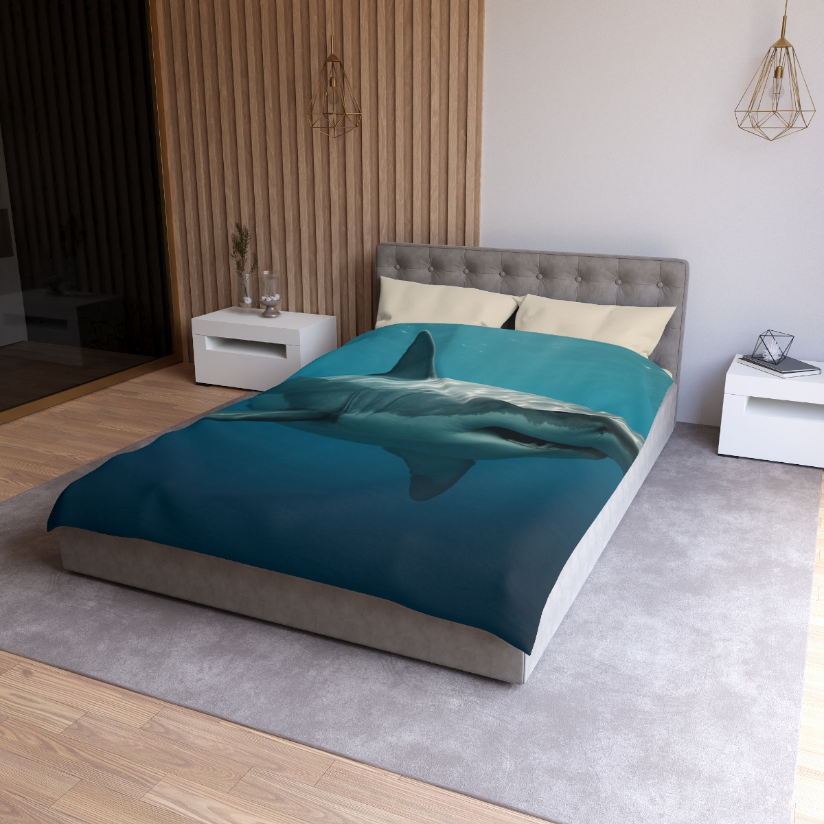 Silent Hunter Great White Shark trendy bedroom duvets