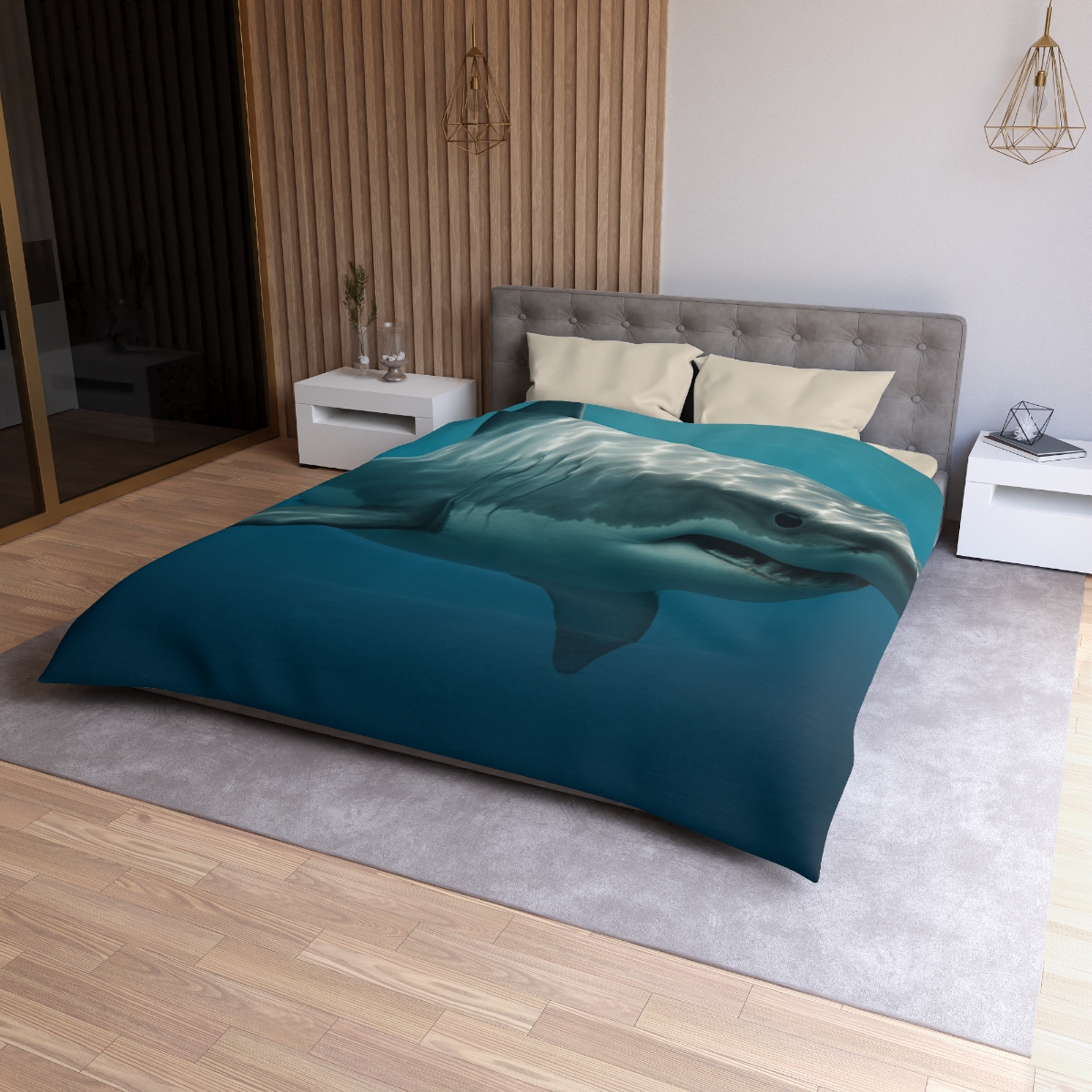 Silent Hunter Great White Shark trendy bedroom duvets