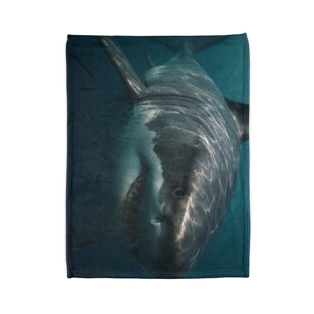 Silent Hunter Great White Shark designer printed blankets
