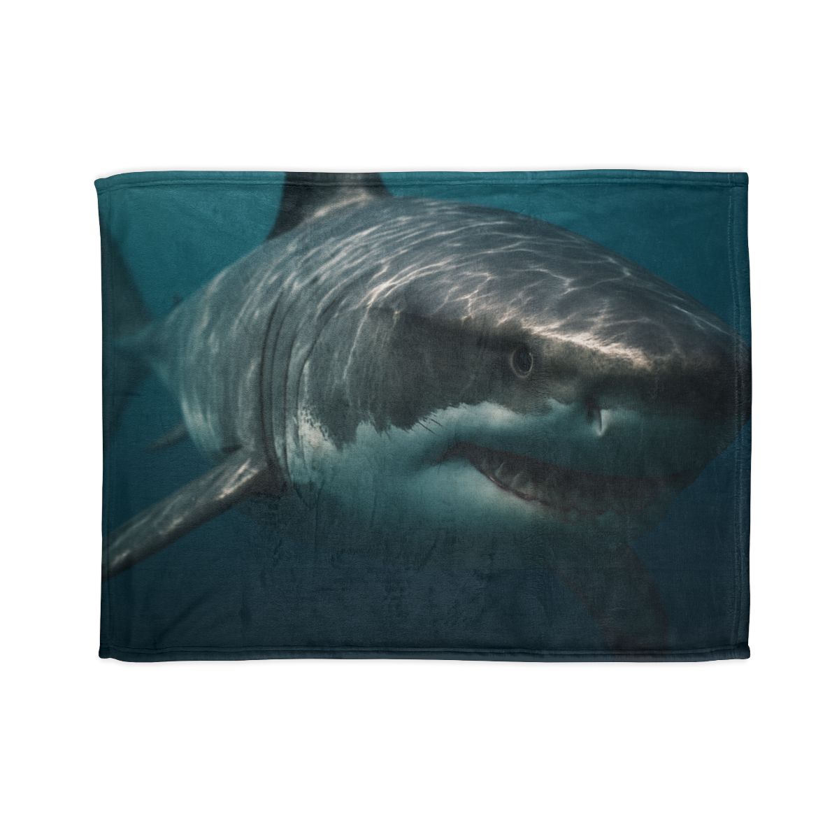 Silent Hunter Great White Shark designer printed blankets