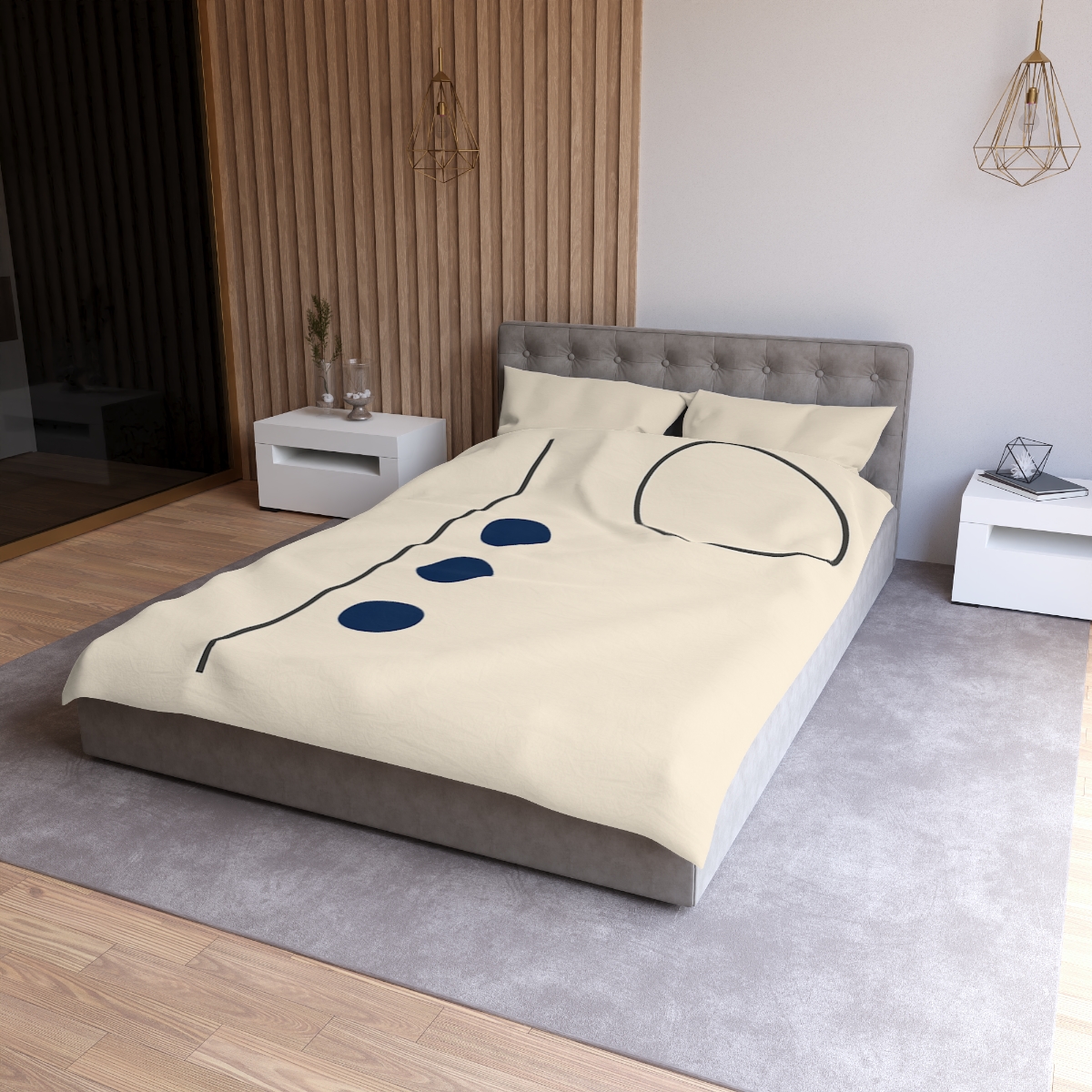 Silent Orbit Offset personalized bedding duvets