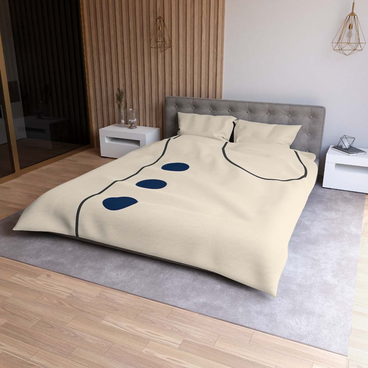 Silent Orbit Offset personalized bedding duvets