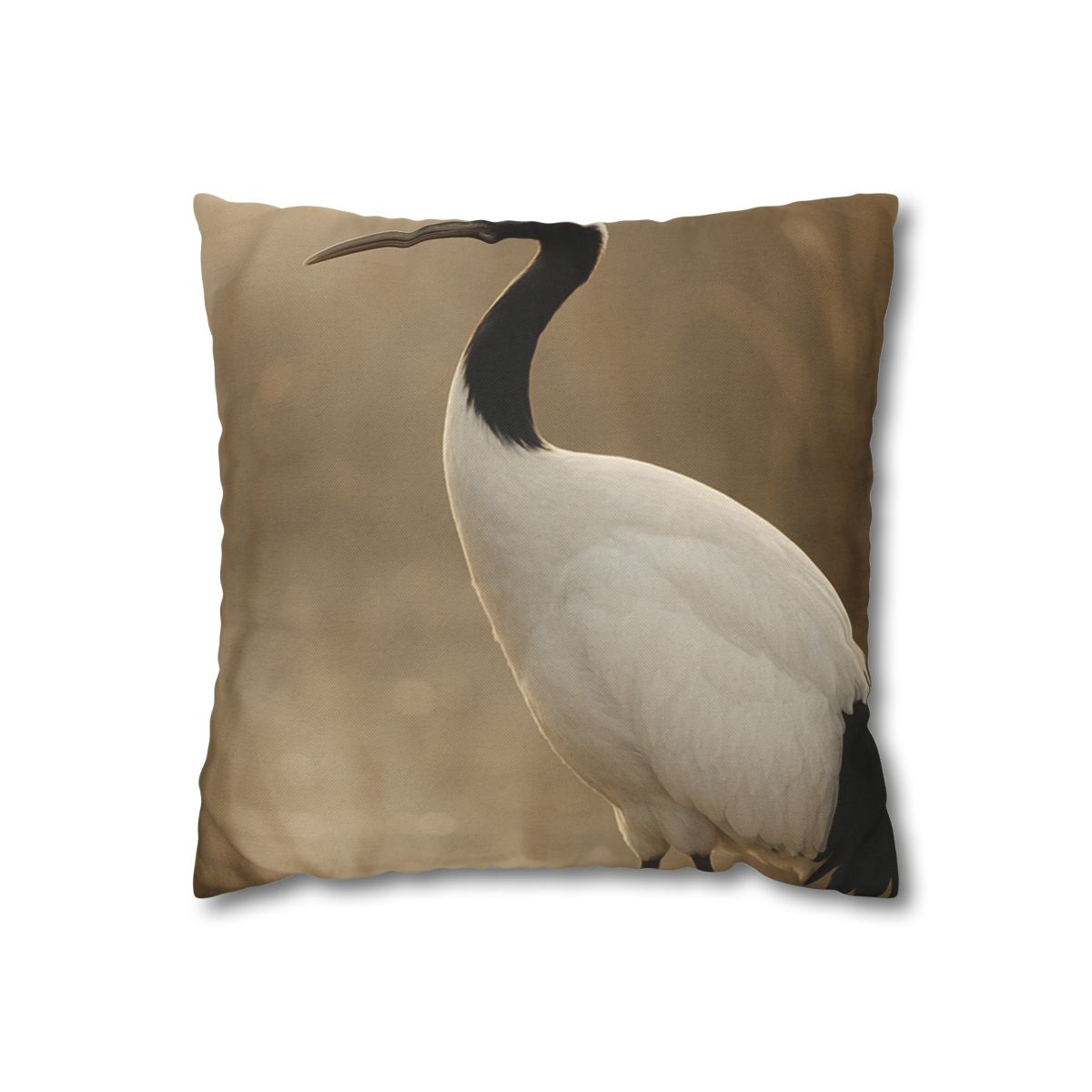 Silent Poise Red Crowned Crane trendy patterned pillow cases