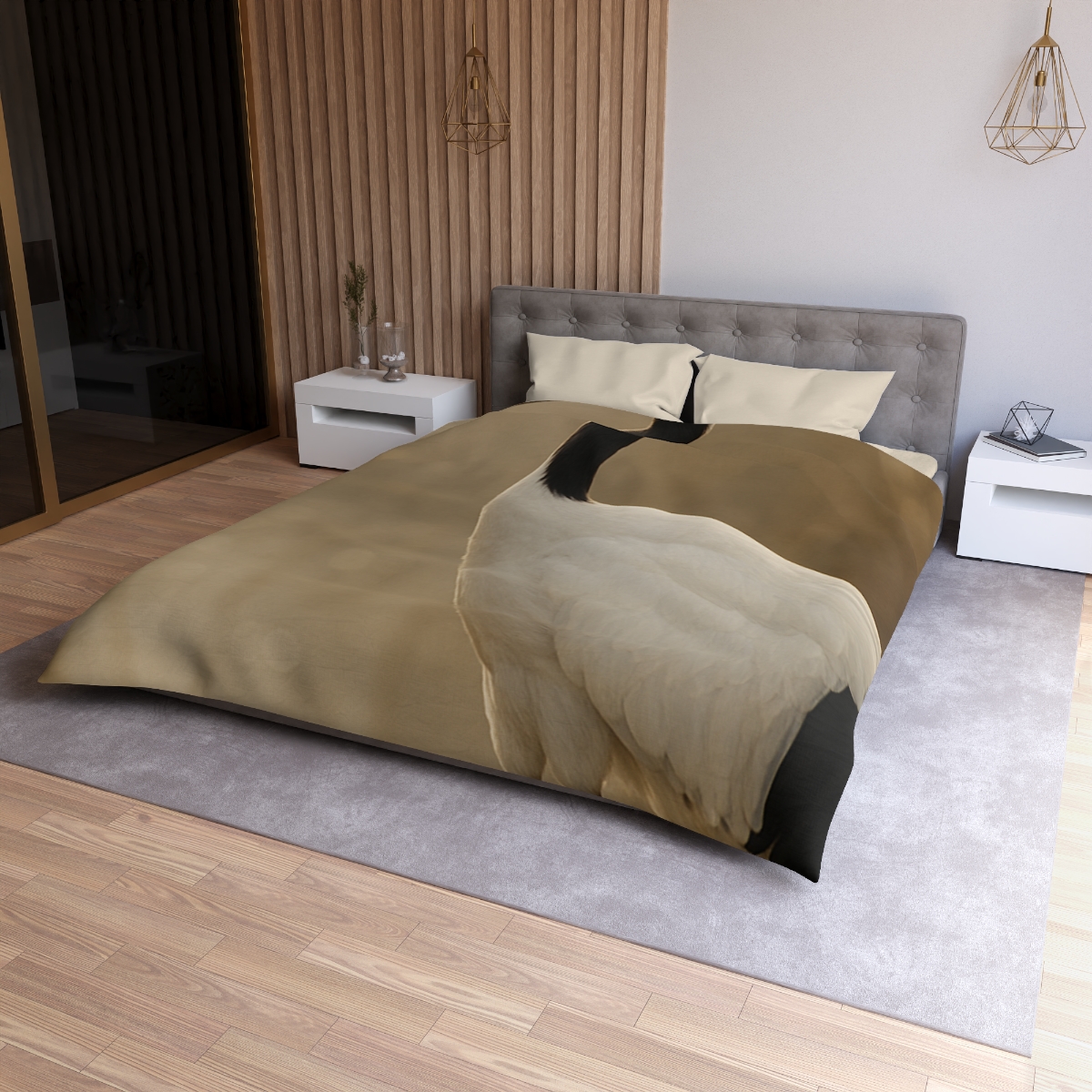 Silent Poise Red Crowned Crane soft comforter duvets