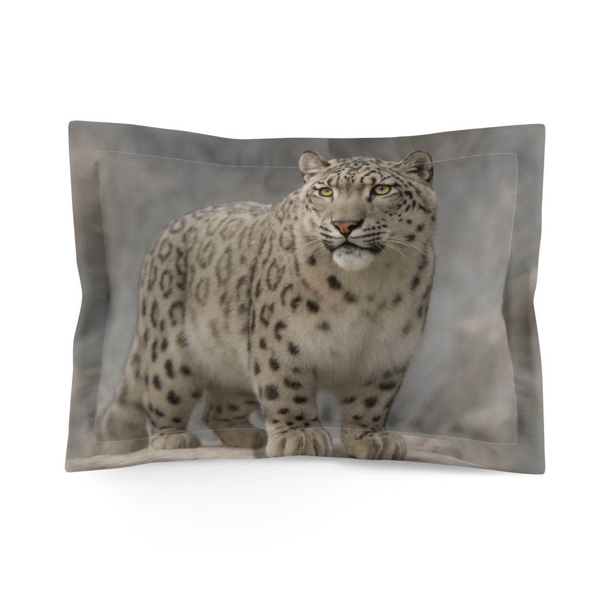 Silent Summit Snow Leopard trendy accent pillows