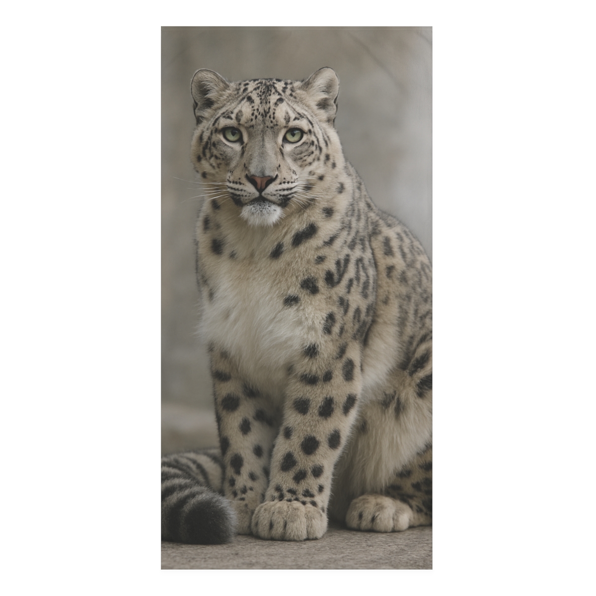 Silent Summit Snow Leopard trendy hand towels