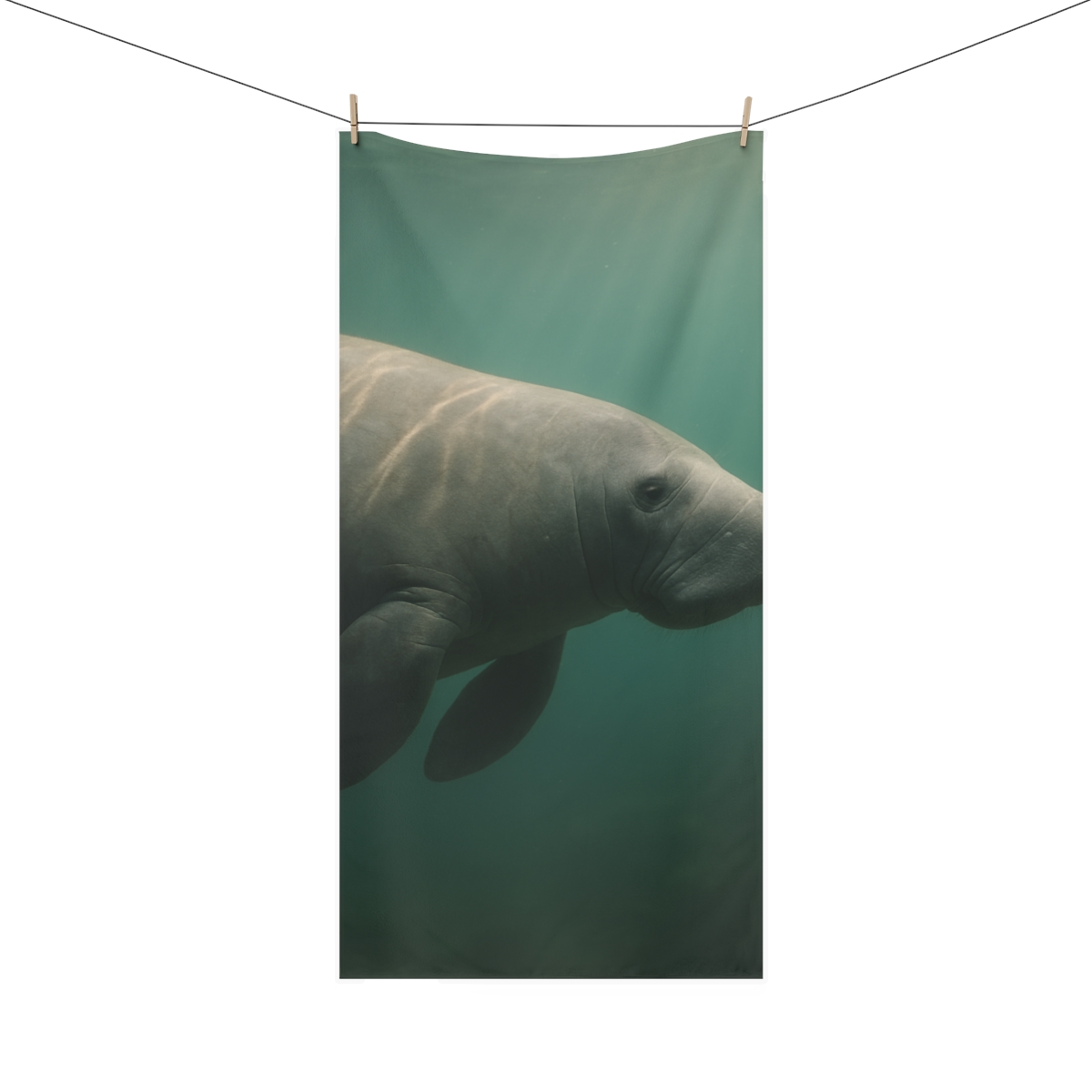 Silent Tide Manatee unique gift towels