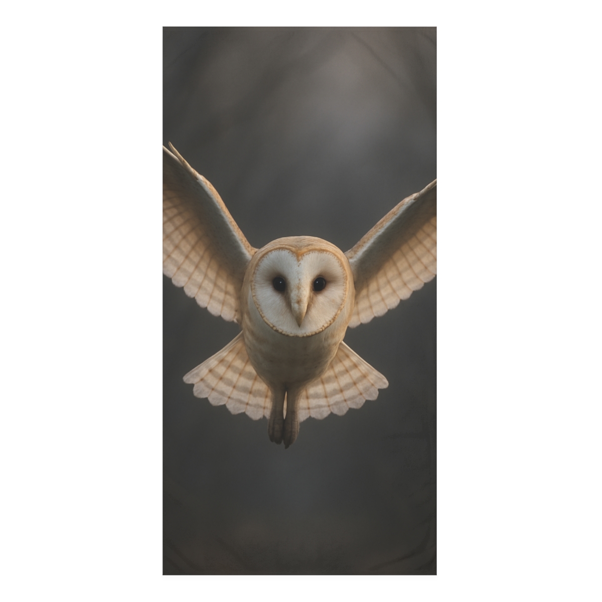 Silent Veil Barn Owl trendy hand towels