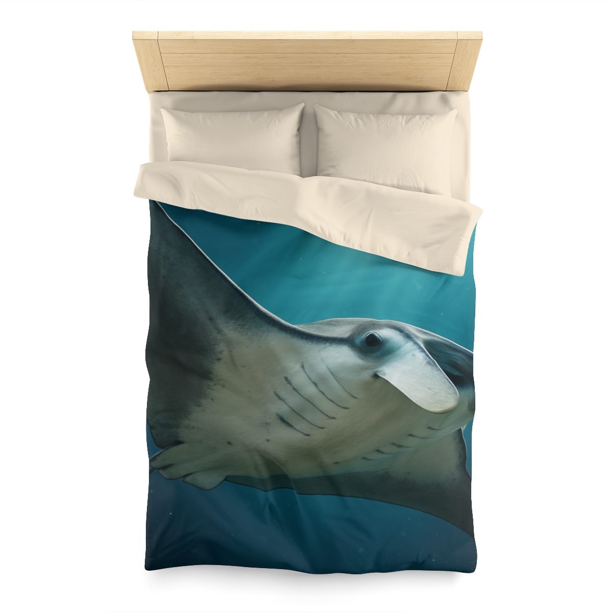 Silk Wing Drift Manta Ray personalized bedding duvets