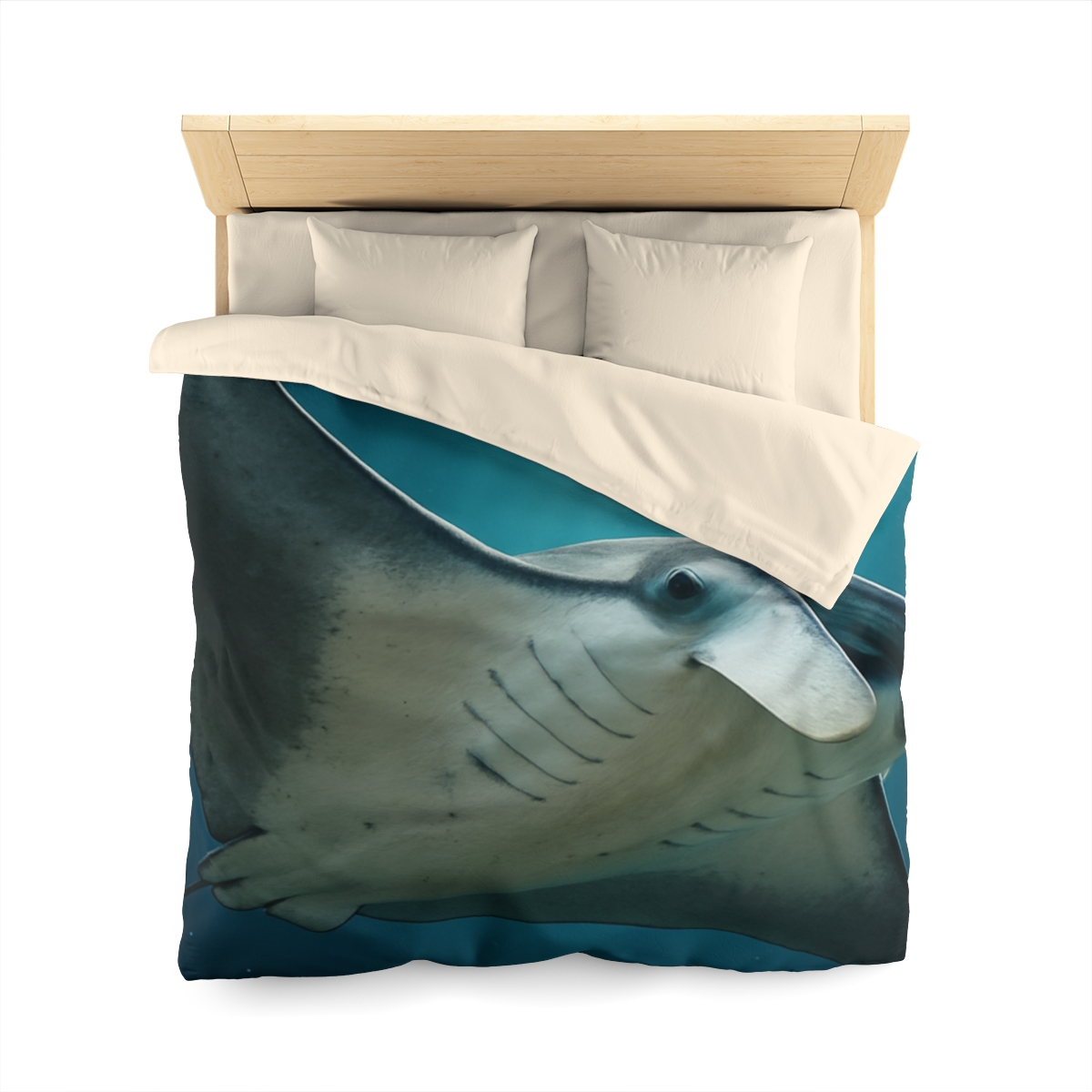 Silk Wing Drift Manta Ray personalized bedding duvets