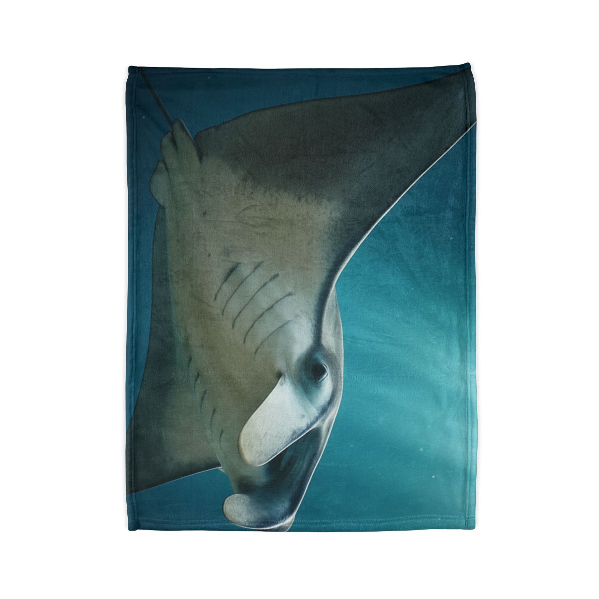 Silk Wing Drift Manta Ray personalized cozy blankets