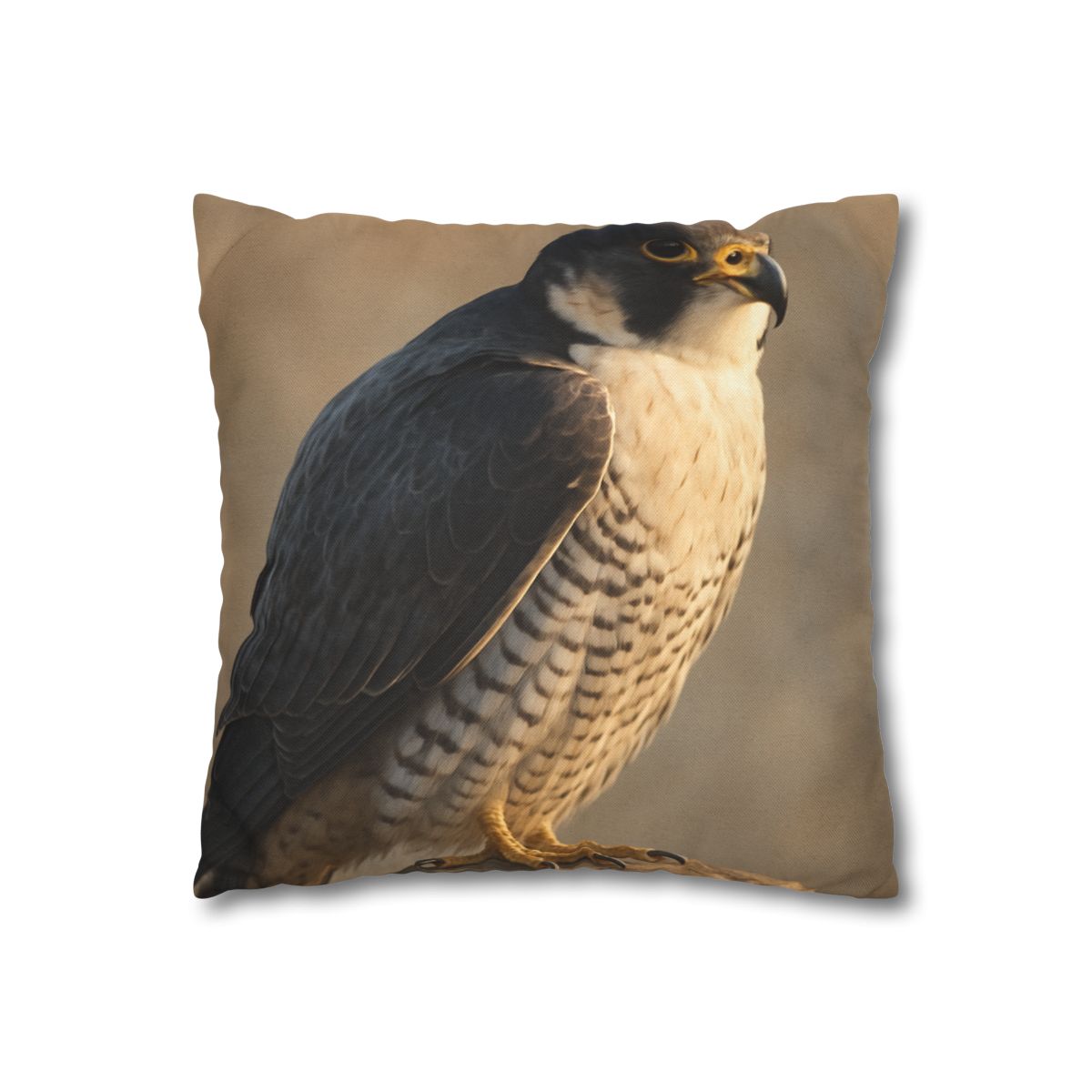 Silver Dusk Peregrine Falcon designer print pillow cases