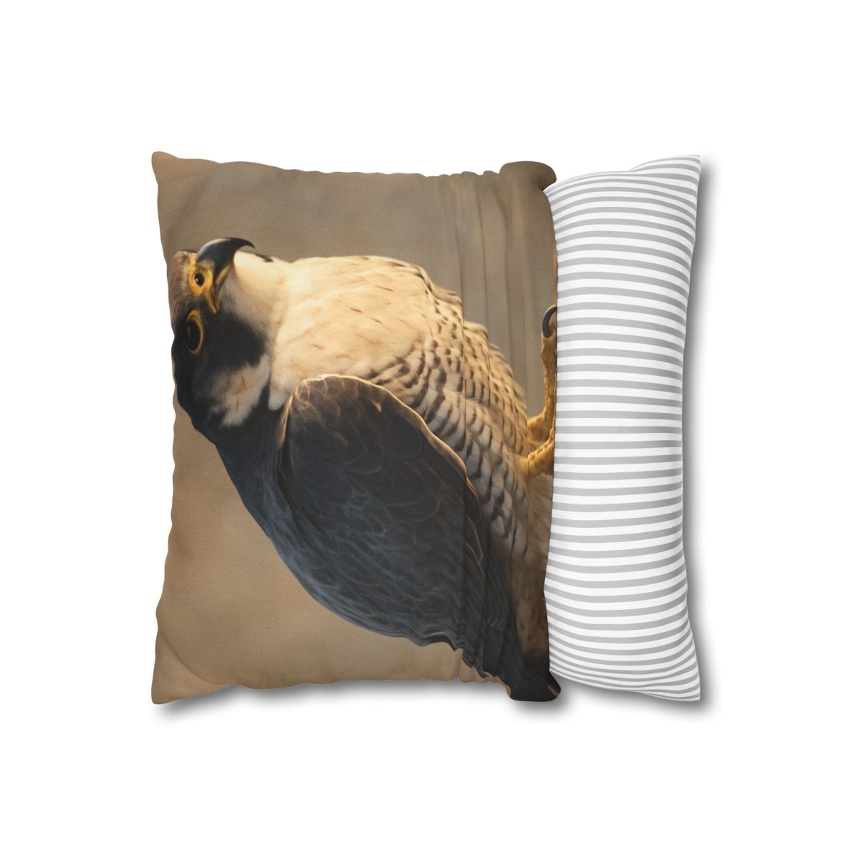 Silver Dusk Peregrine Falcon designer print pillow cases