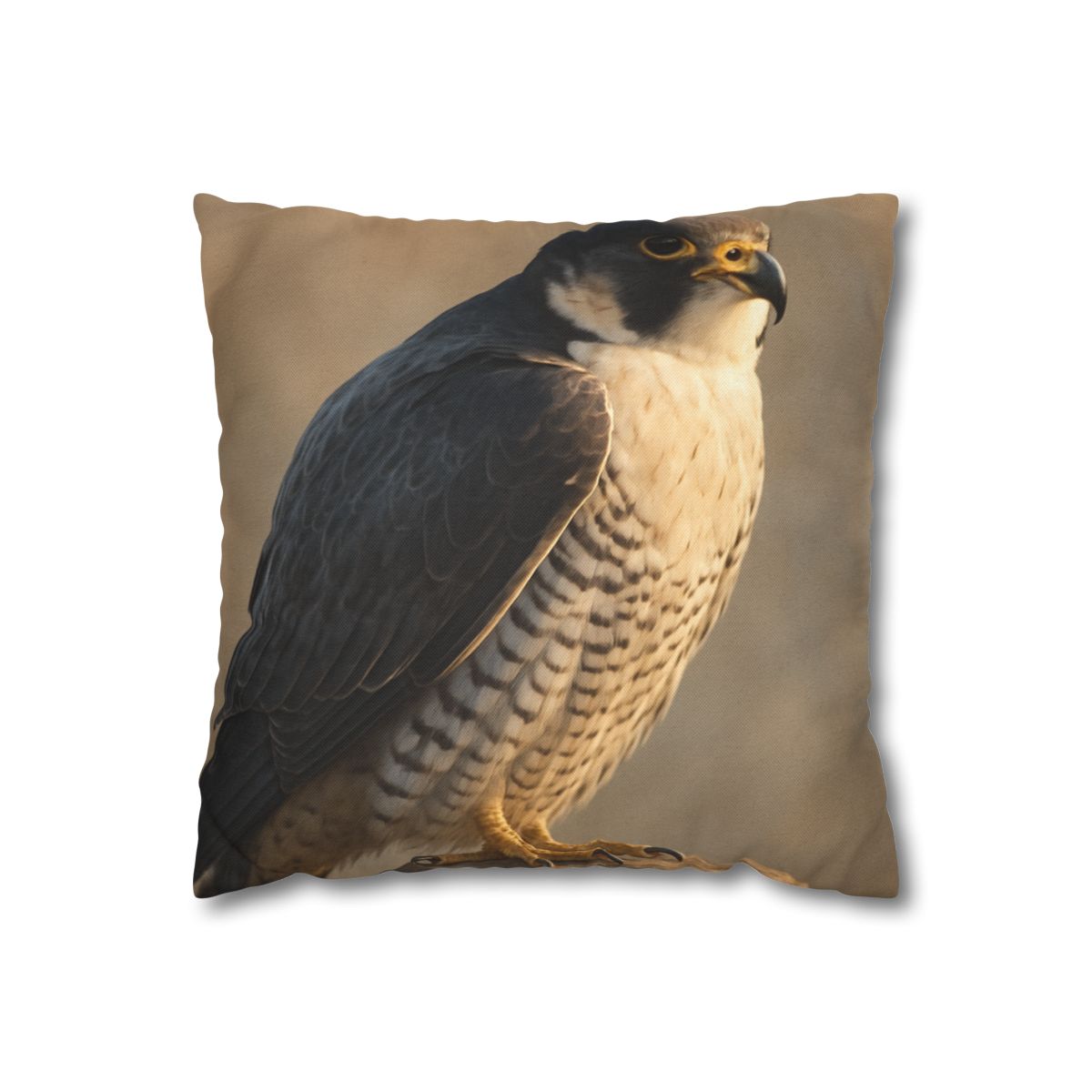 Silver Dusk Peregrine Falcon designer print pillow cases