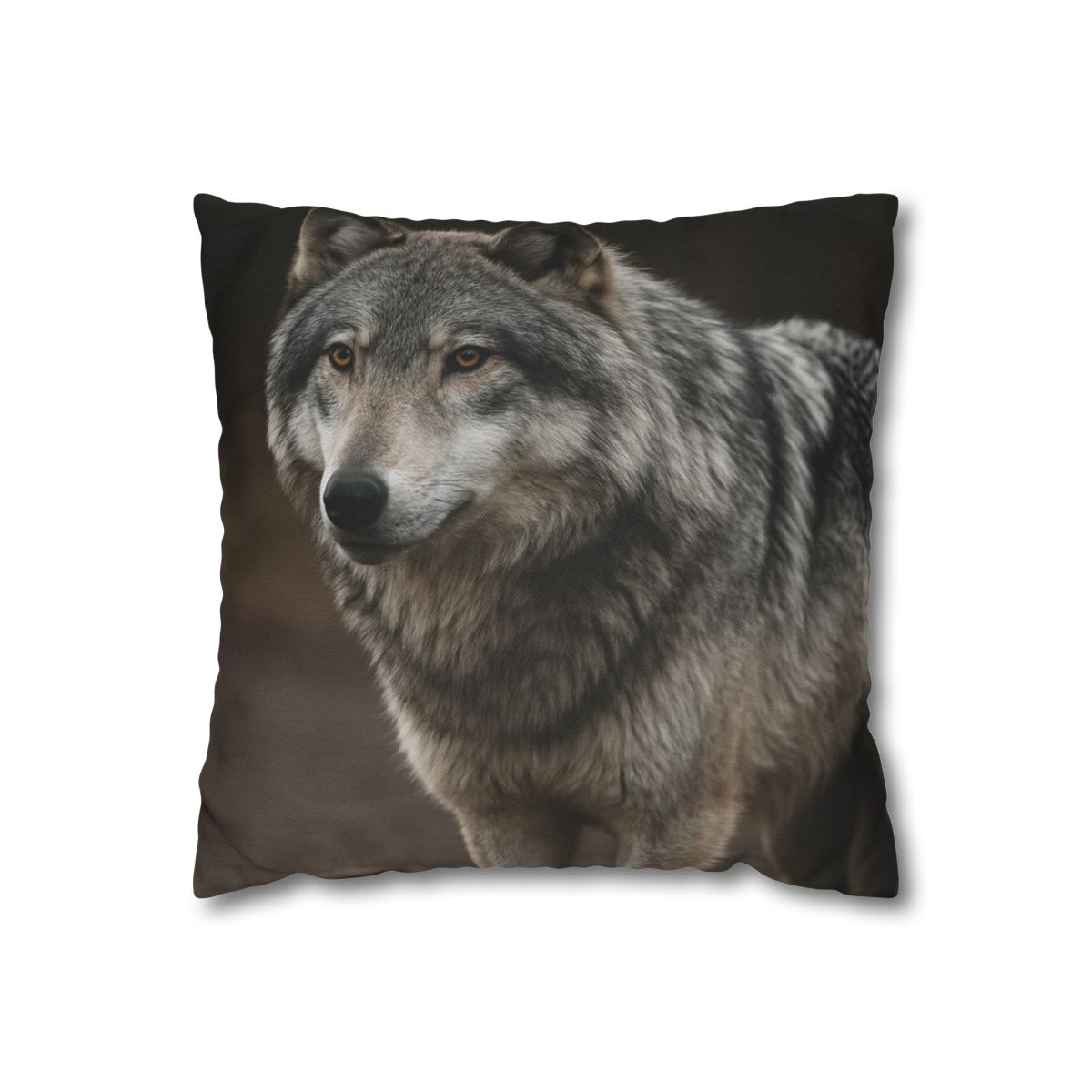 Silver Gaze Gray Wolf personalized pillow covers