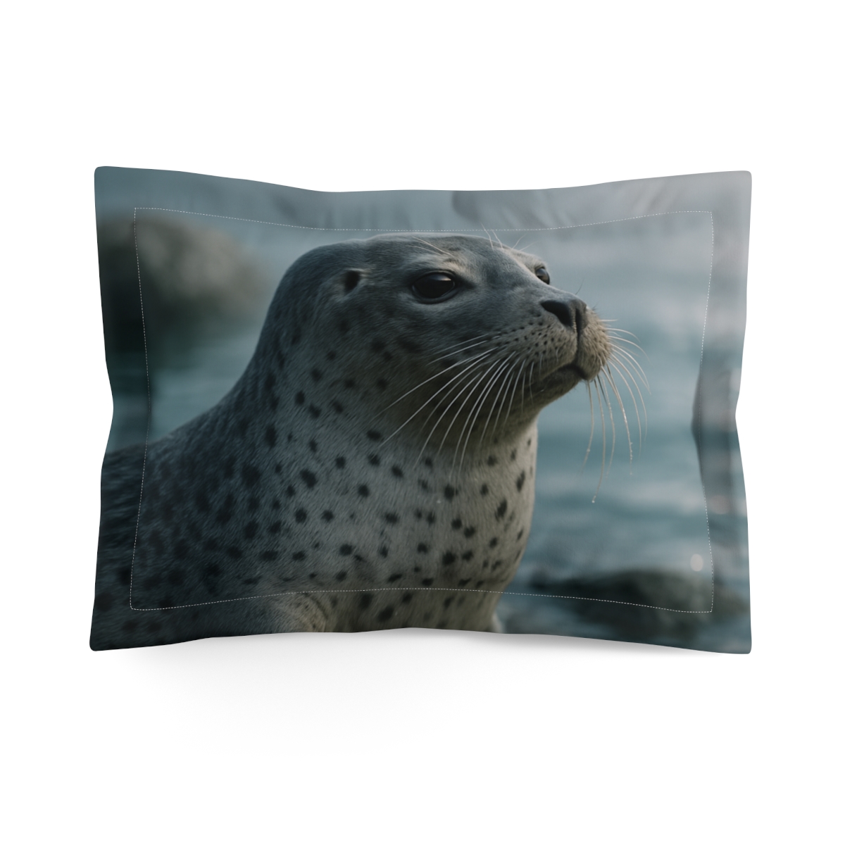 Silver Gaze Harbor Seal soft plush pillows