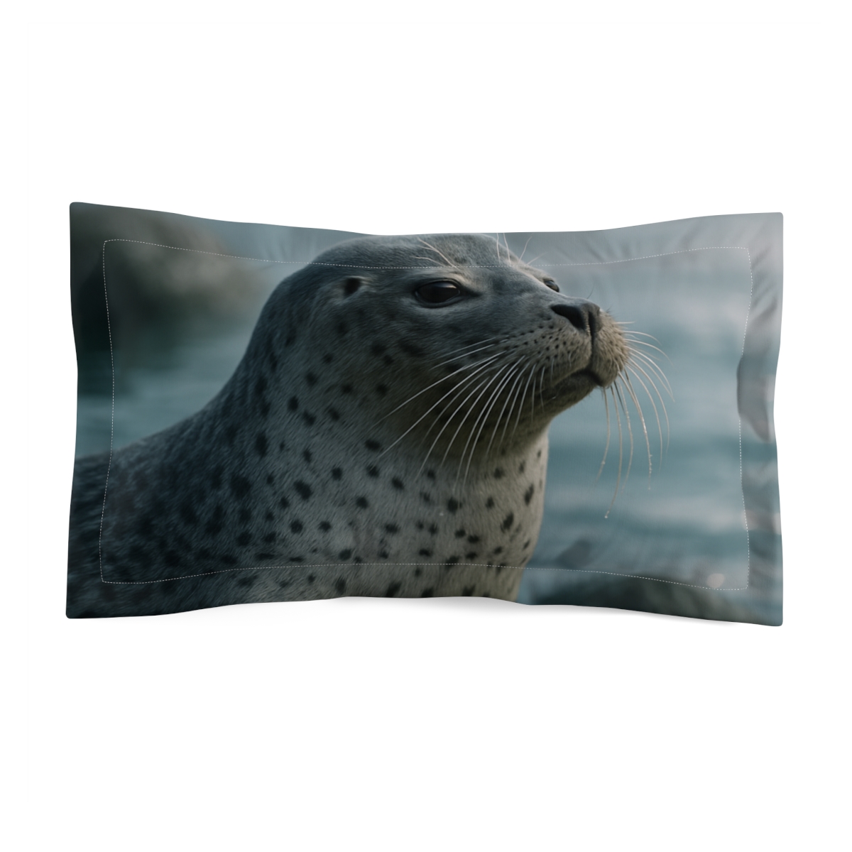 Silver Gaze Harbor Seal soft plush pillows