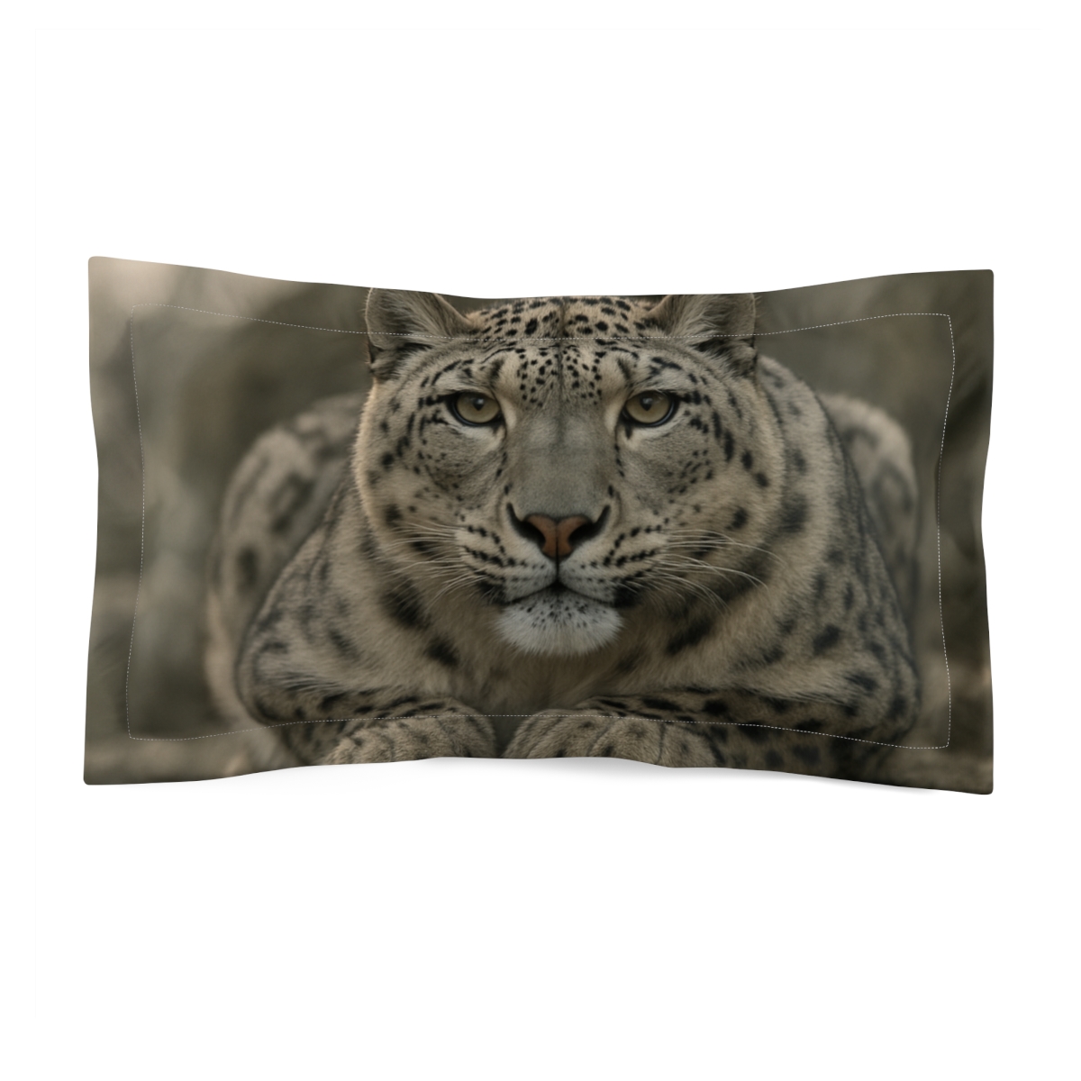 Silver Gaze Snow Leopard soft plush pillows
