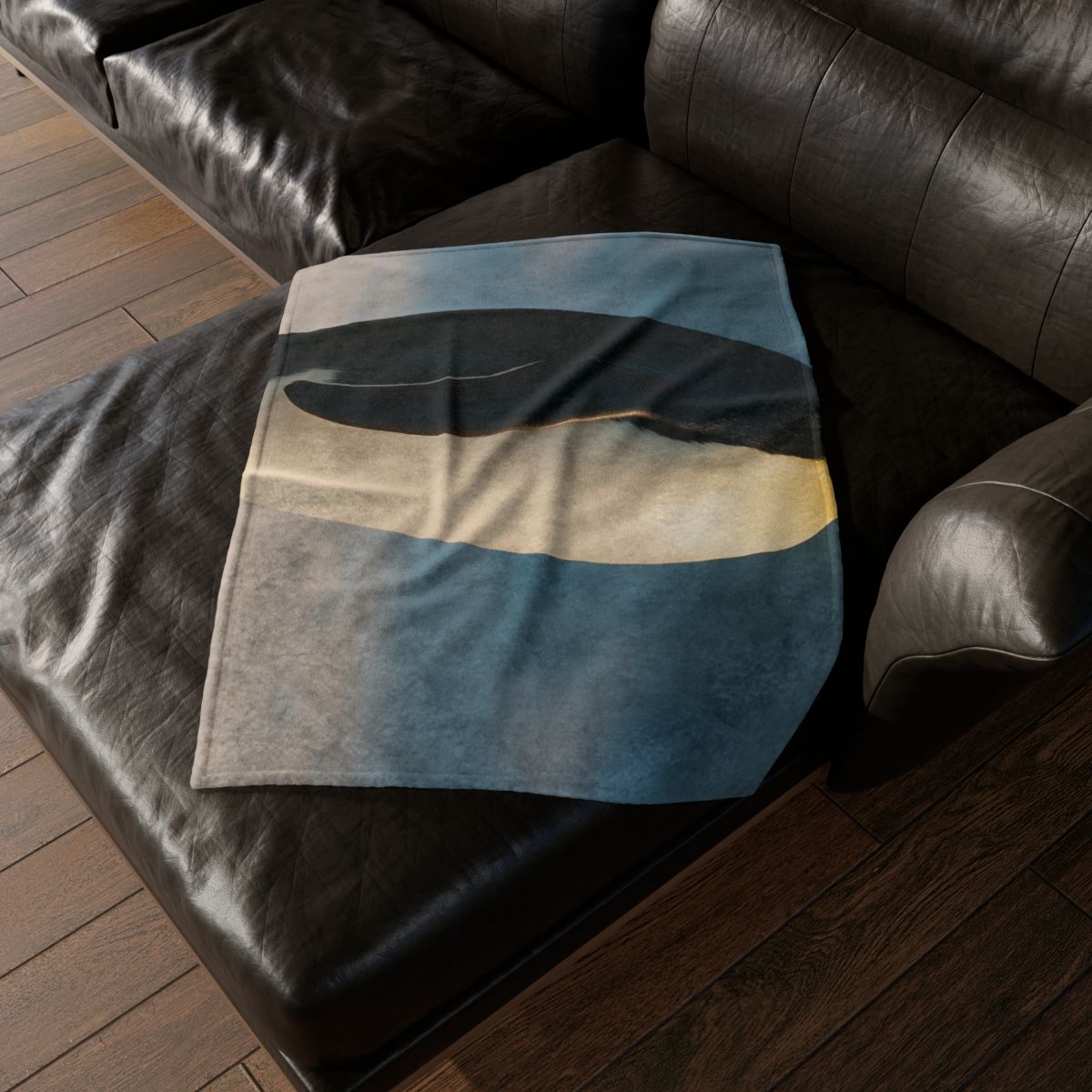 Silver Horizon Emperor Penguin designer printed blankets