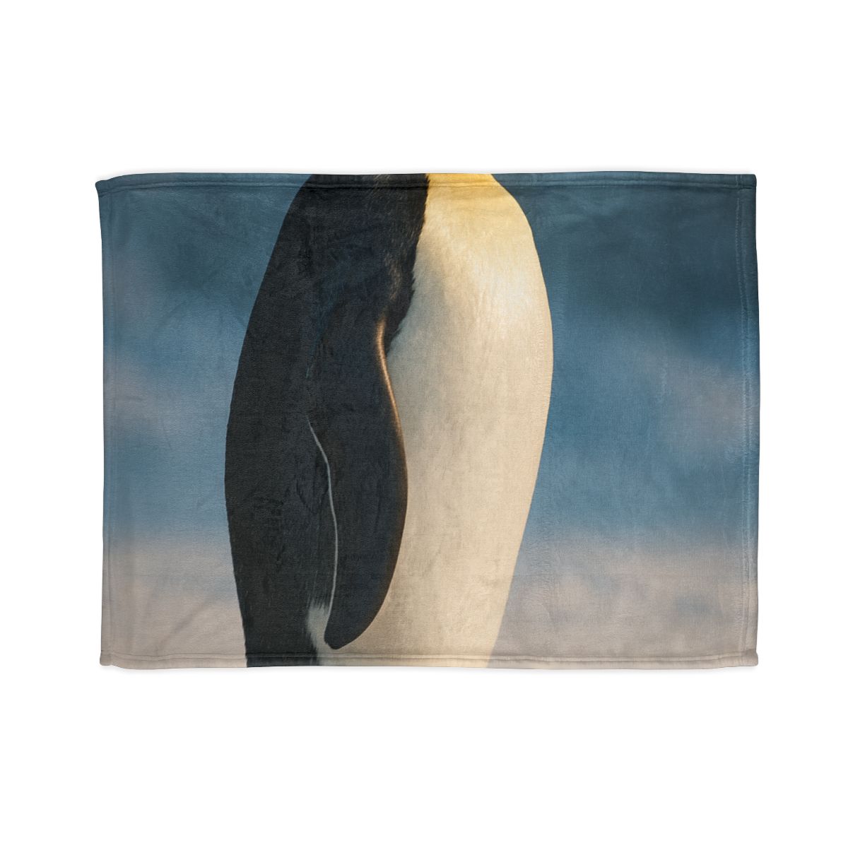 Silver Horizon Emperor Penguin designer printed blankets