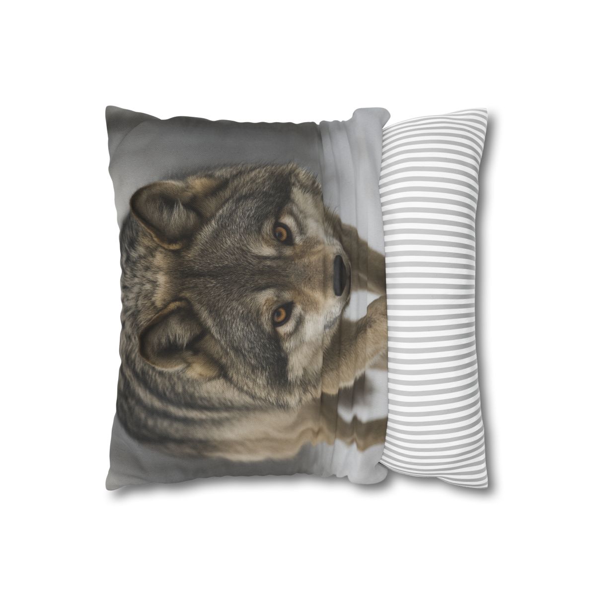 Silver Hush Gray Wolf comfortable bedding pillow covers