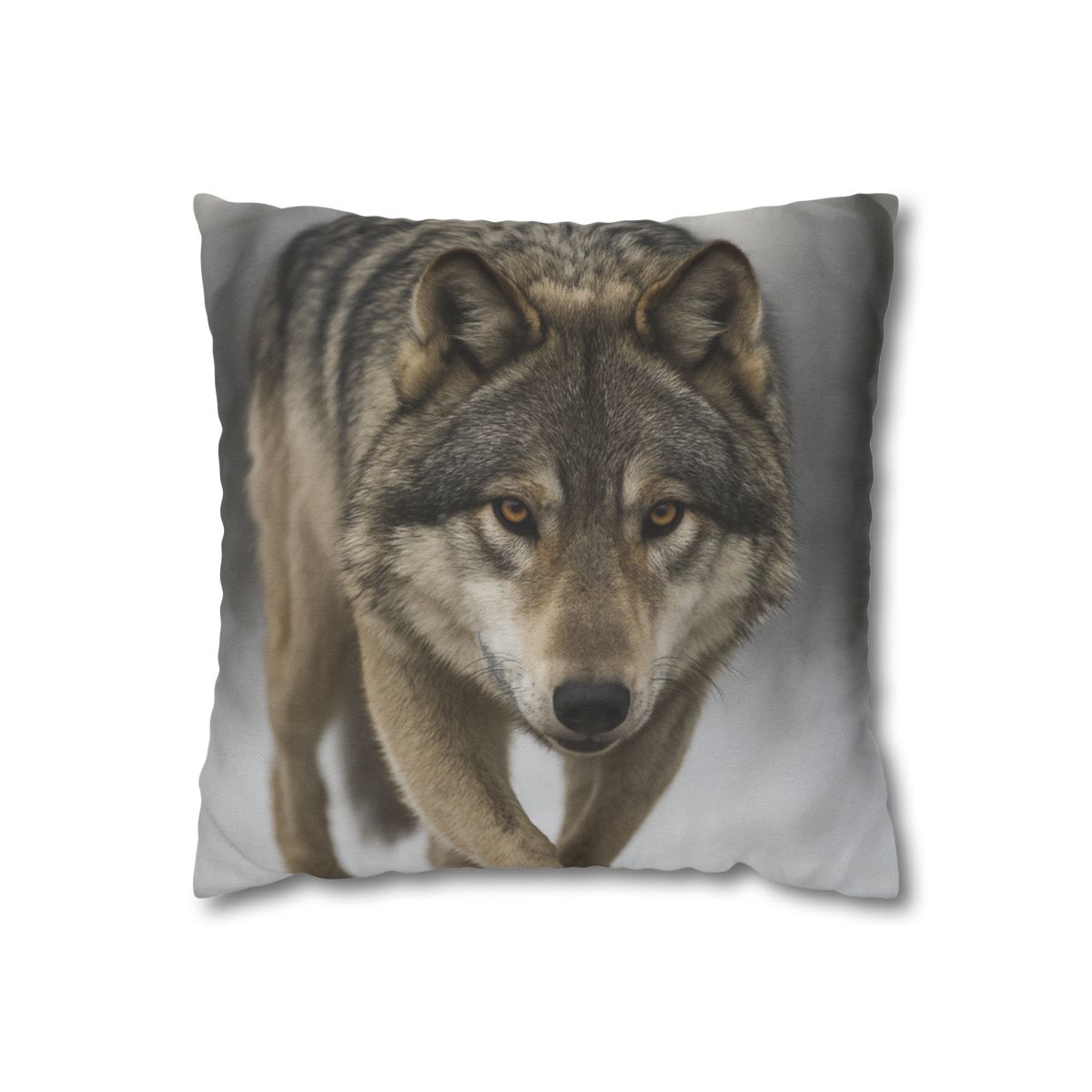 Silver Hush Gray Wolf comfortable bedding pillow covers
