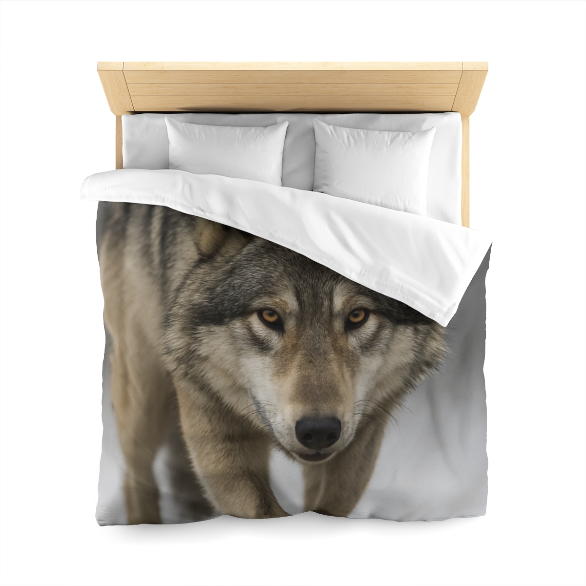 Silver Hush Gray Wolf unique patterned duvets