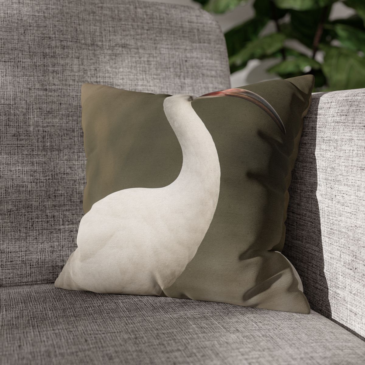 Silver Poise Whooping Crane comfortable bedding pillow covers