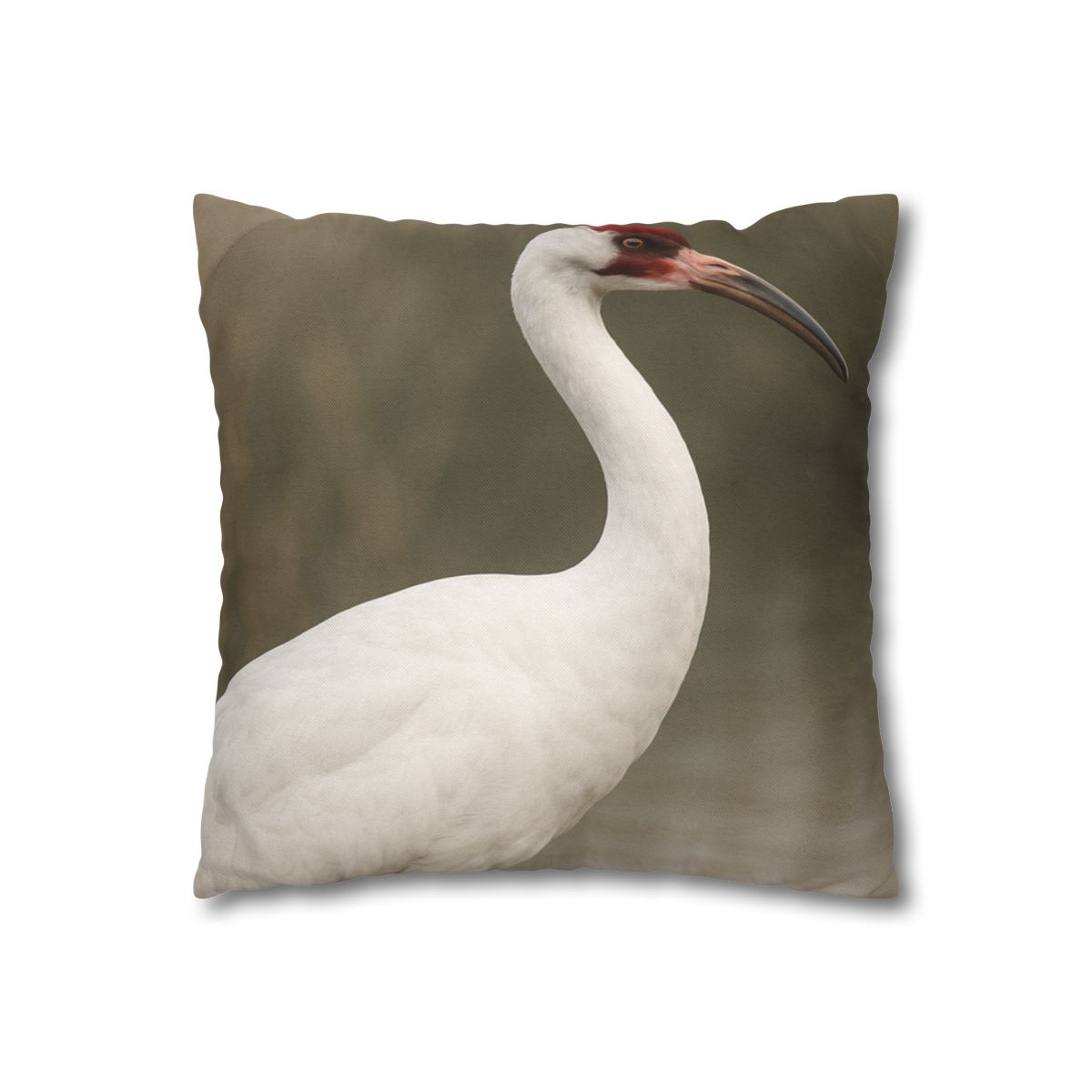 Silver Poise Whooping Crane comfortable bedding pillow covers