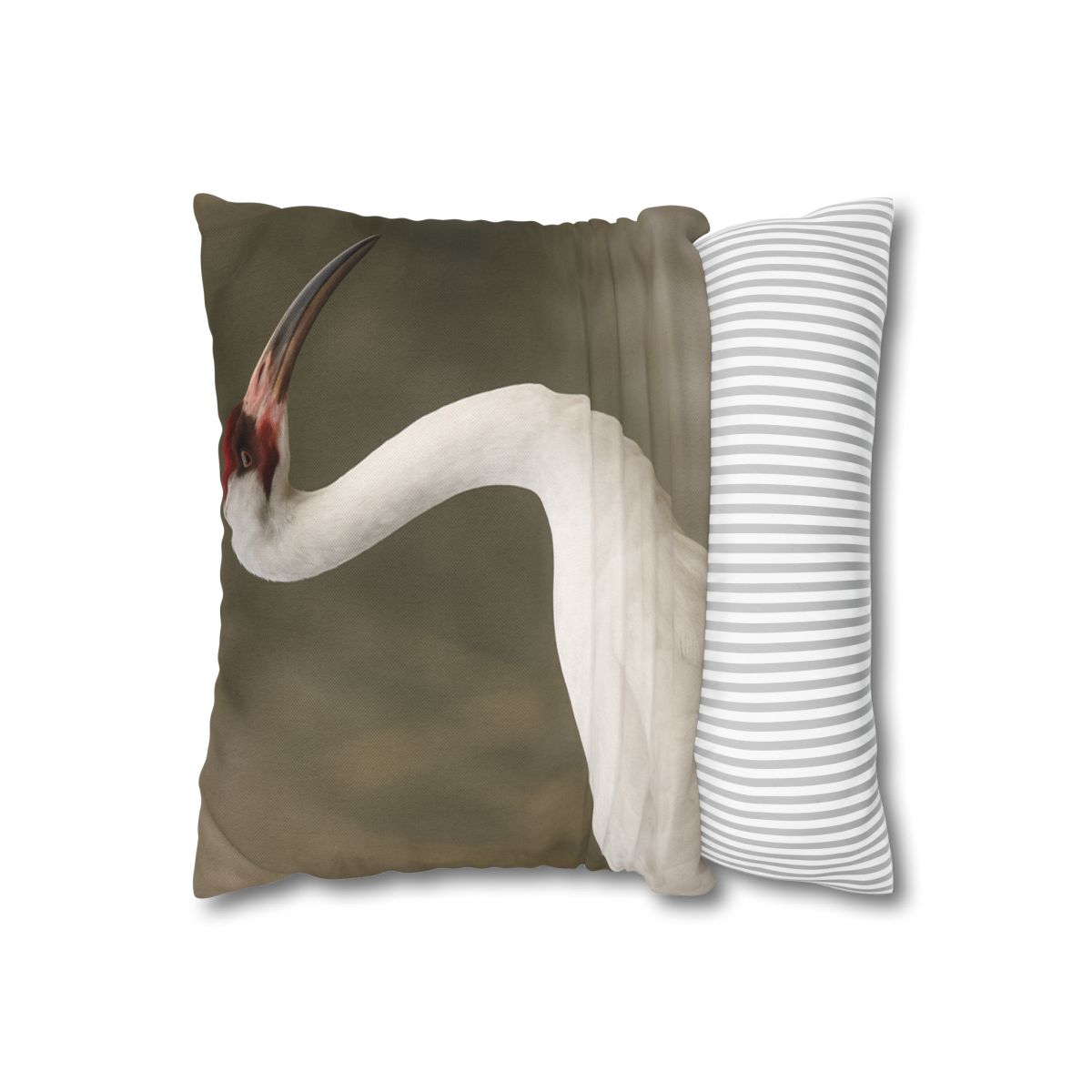 Silver Poise Whooping Crane comfortable bedding pillow covers
