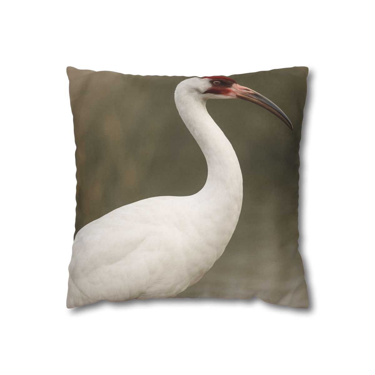 Silver Poise Whooping Crane comfortable bedding pillow covers