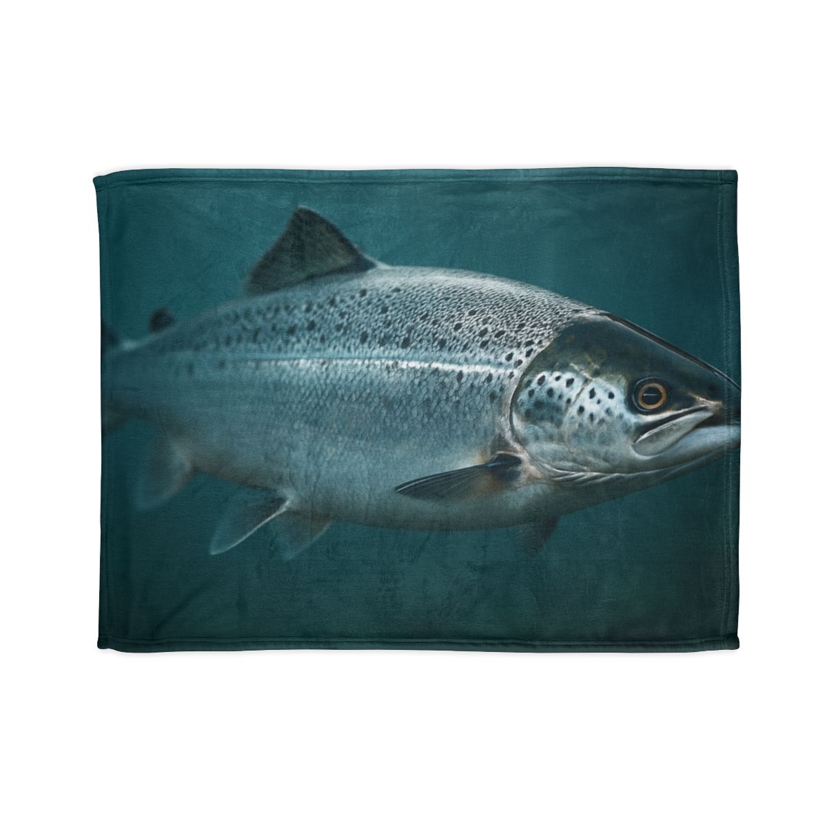 Silver Run Atlantic Salmon personalized cozy blankets