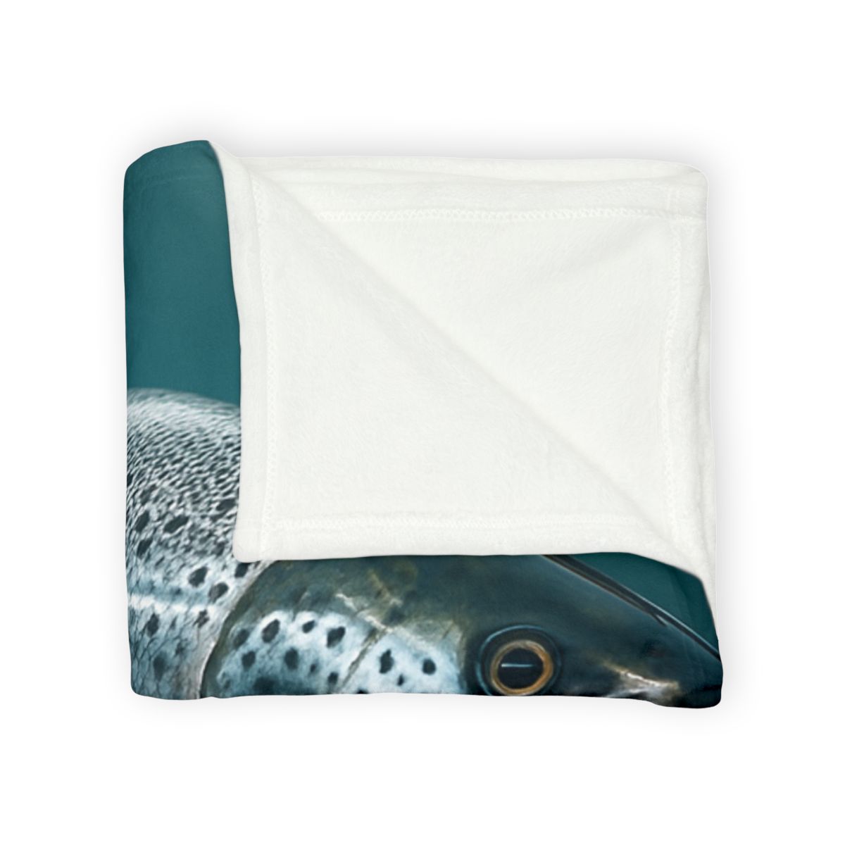 Silver Run Atlantic Salmon personalized cozy blankets
