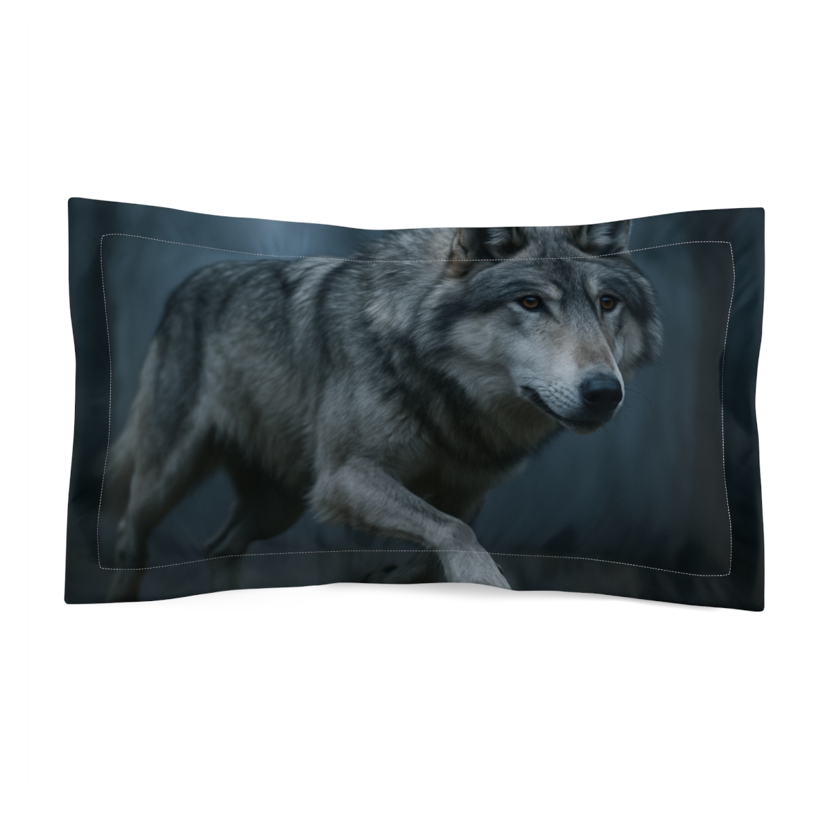 Silver Shadow Gray Wolf trendy accent pillows