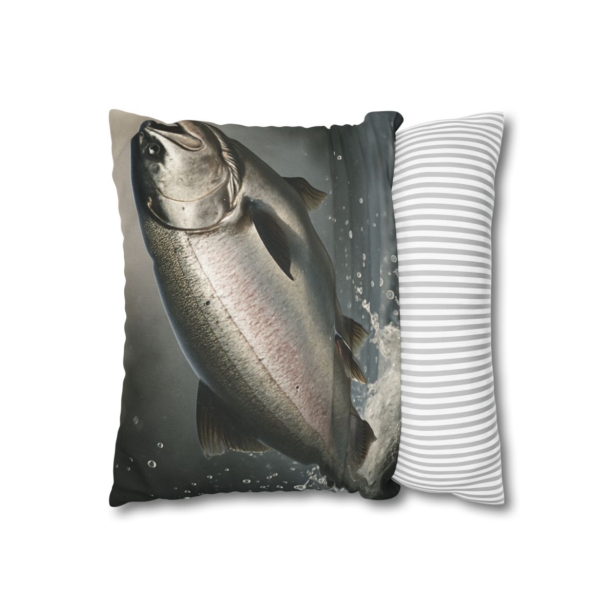 Silver Surge Chinook Salmon comfortable bedding pillow covers