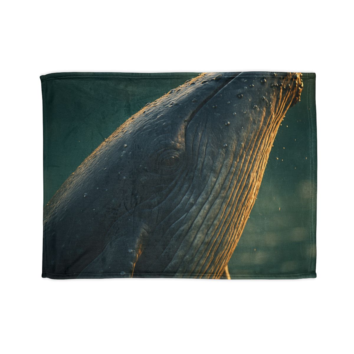 Silver Surge Humpback Whale soft fleece blankets