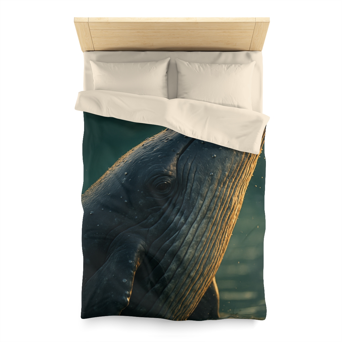 Silver Surge Humpback Whale soft comforter duvets