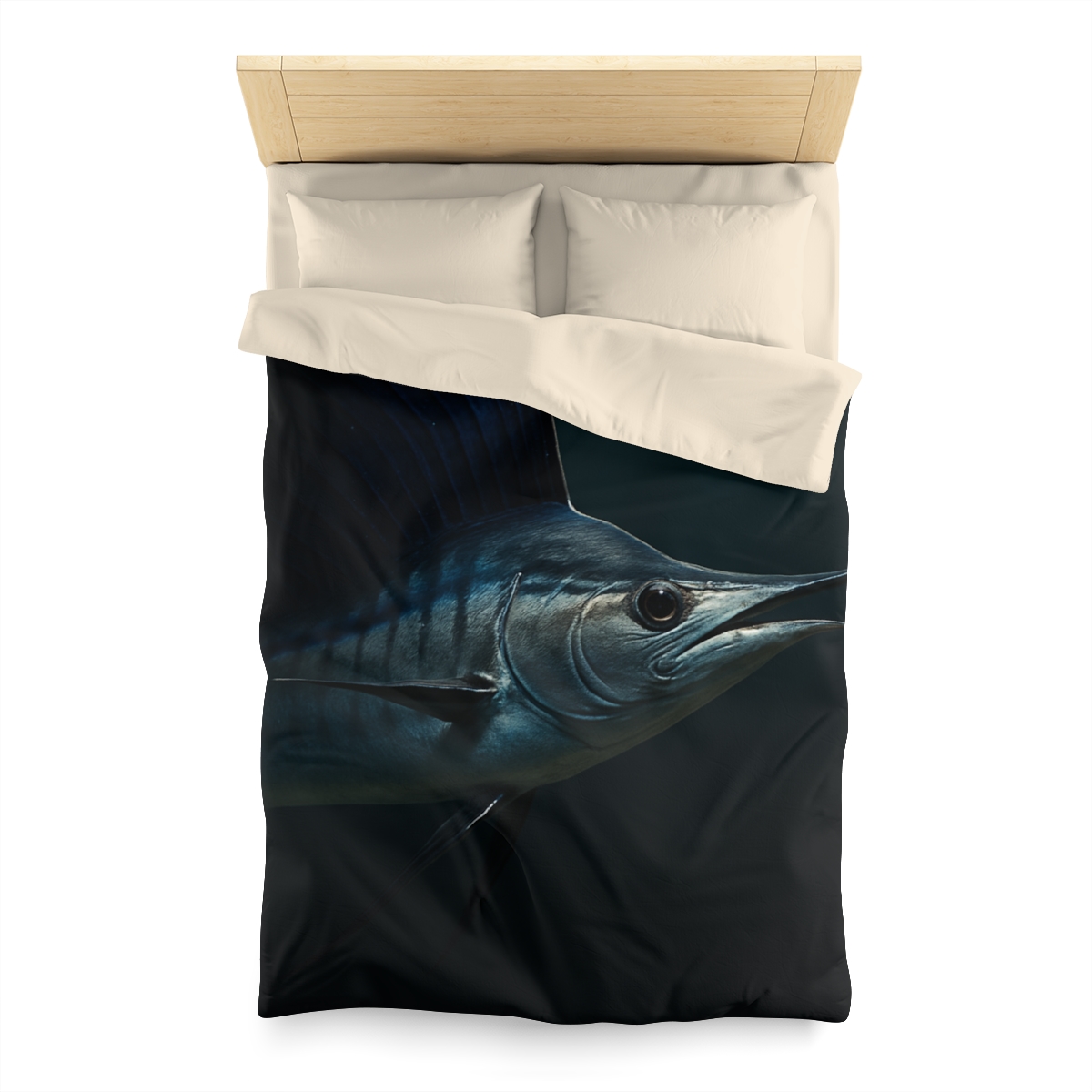 Silver Wake Sailfish unique patterned duvets