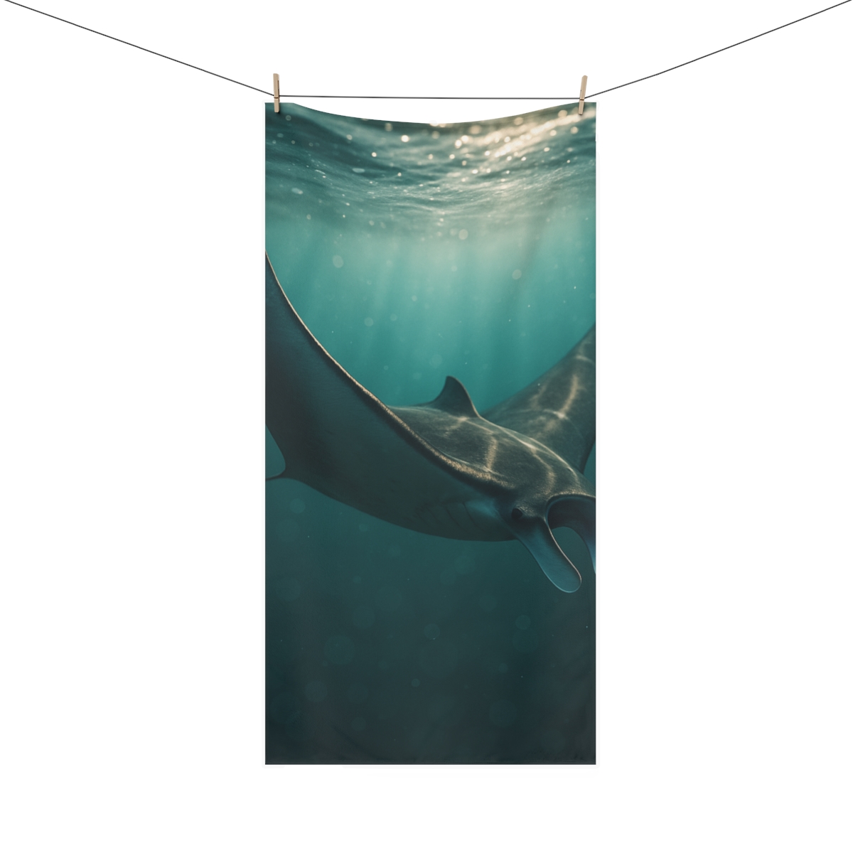 Silver Wing Horizon Manta Ray custom towels