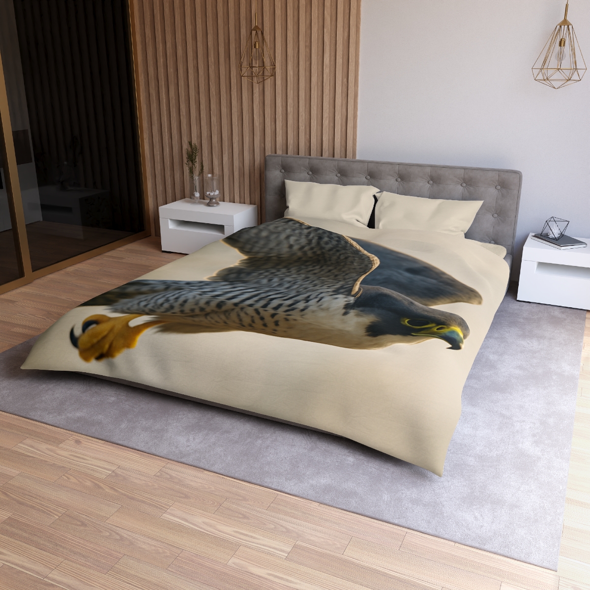 Sky Bolt Peregrine Falcon warm winter duvets