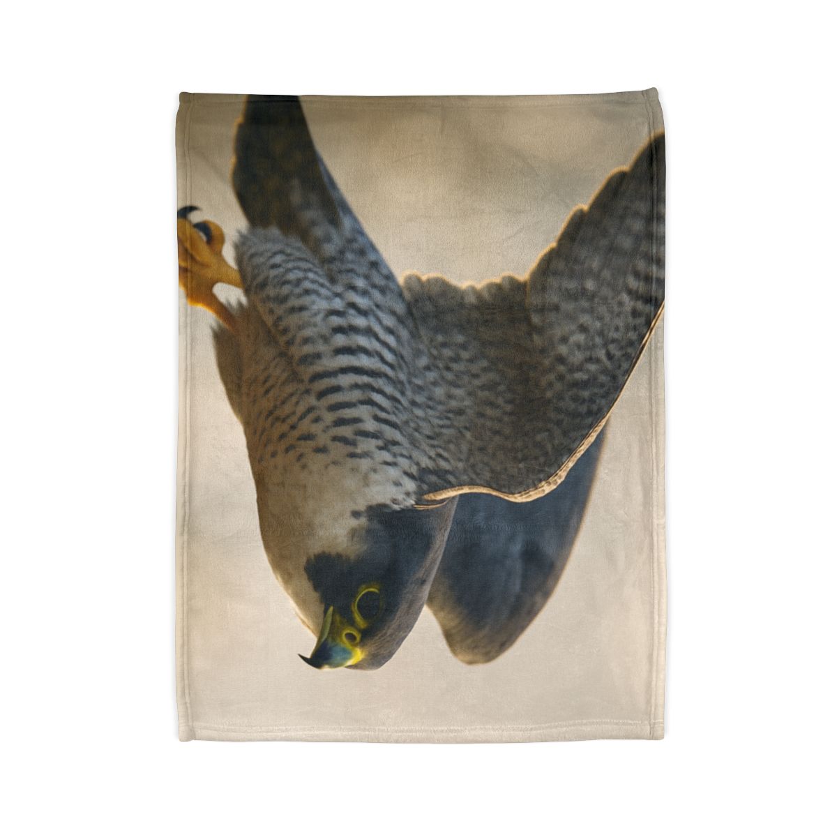 Sky Bolt Peregrine Falcon soft fleece blankets