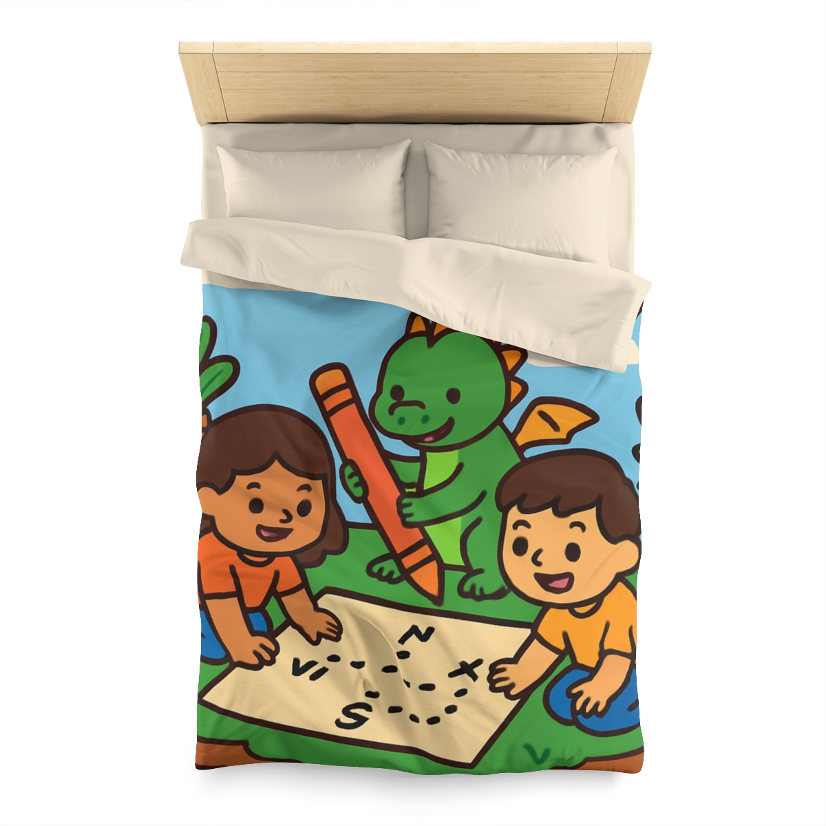 Sky Garden Map Makers With A Baby Dragon stylish duvet covers