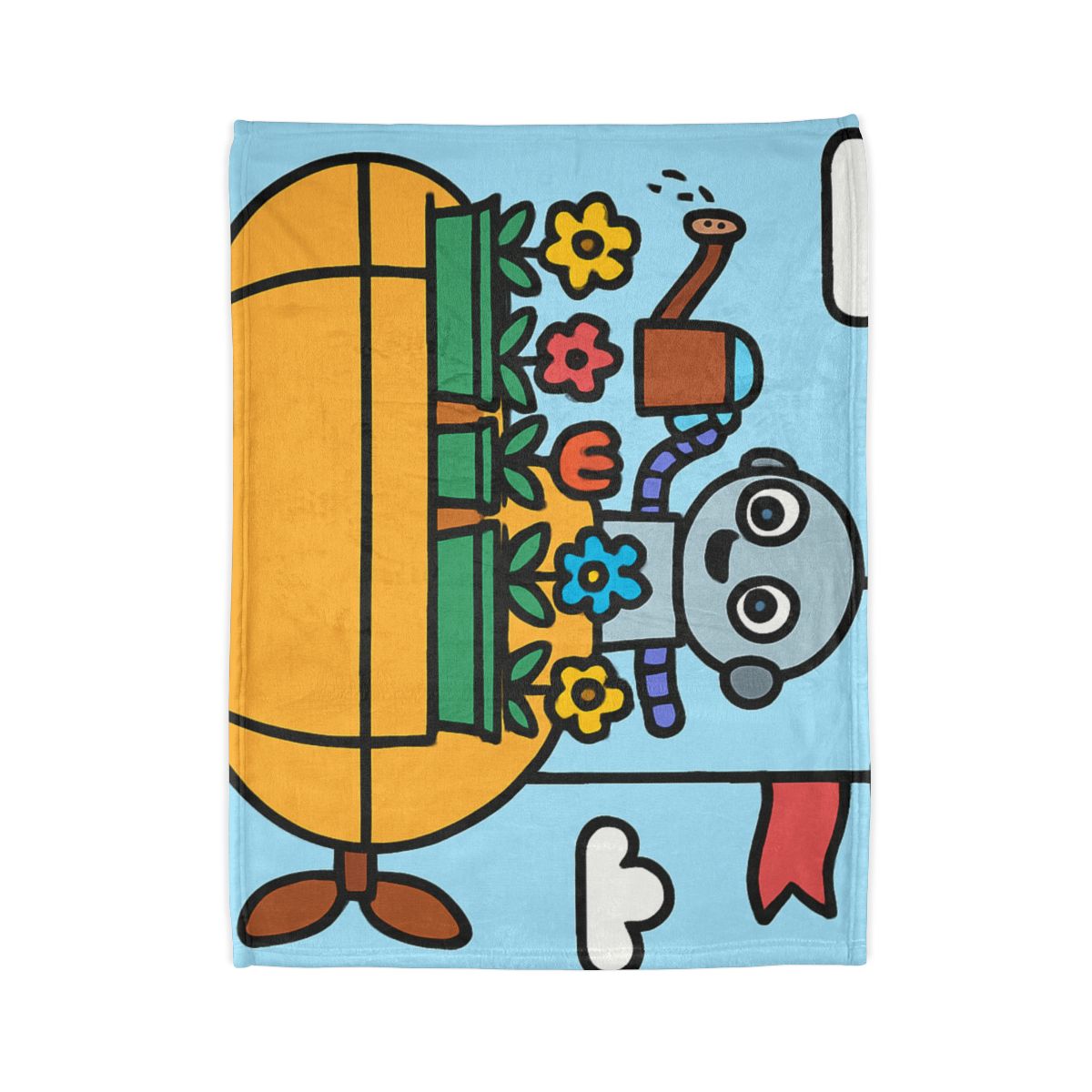 Sky Garden On A Friendly Airship decorative home blankets