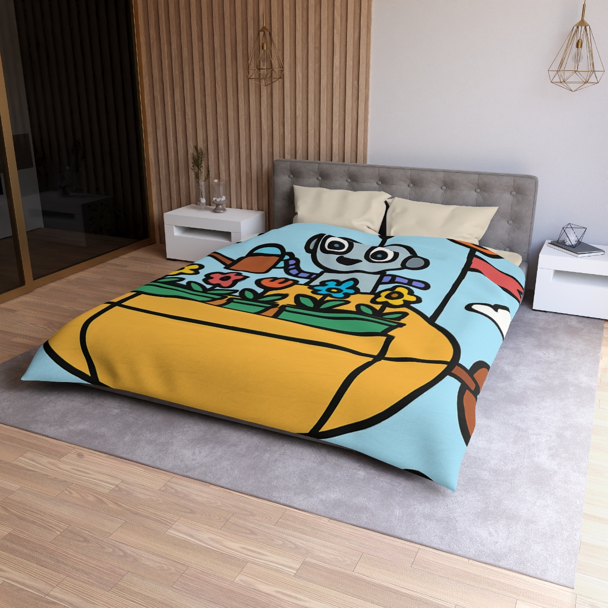 Sky Garden On A Friendly Airship trendy bedroom duvets