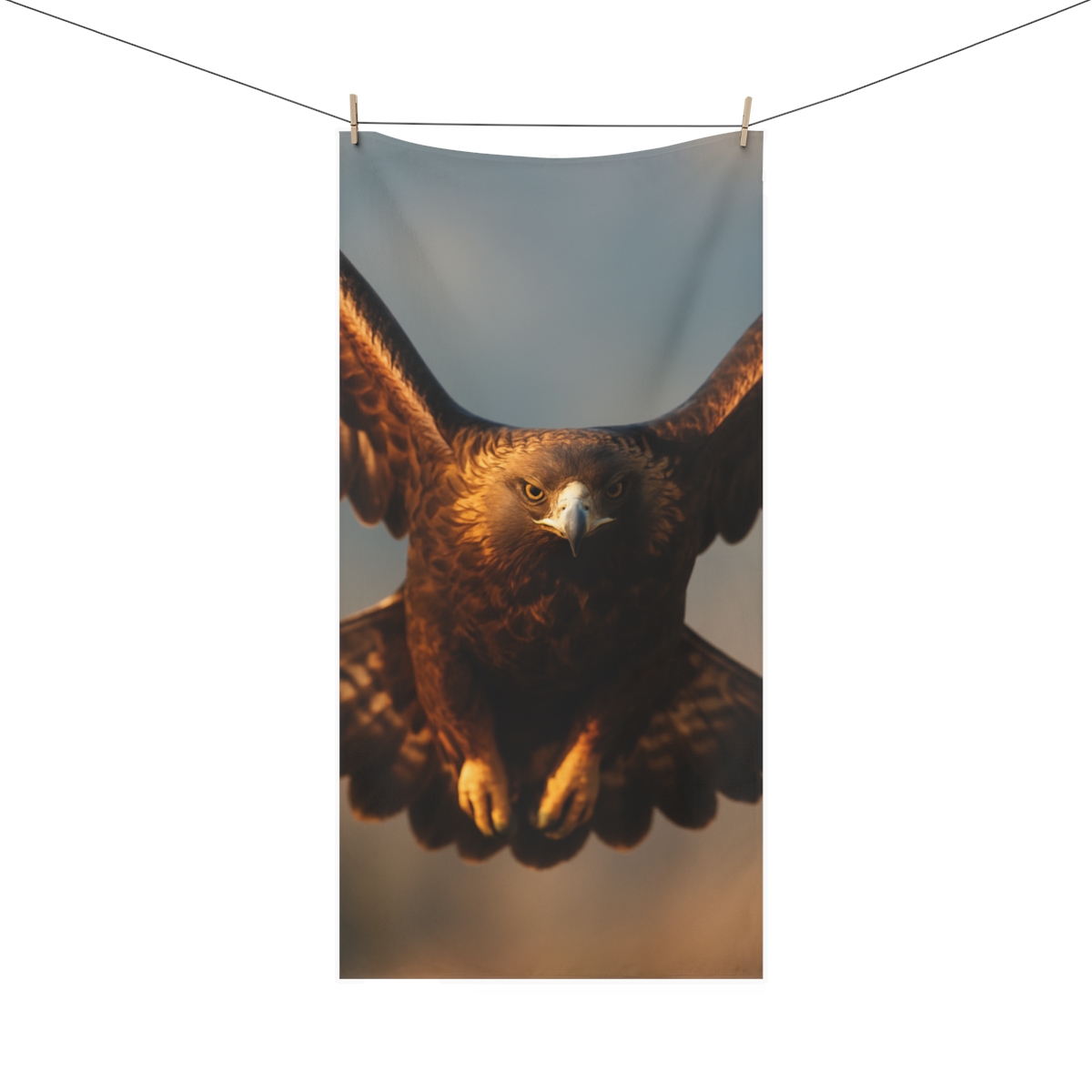 Sky Hunter Golden Eagle comfortable face towels