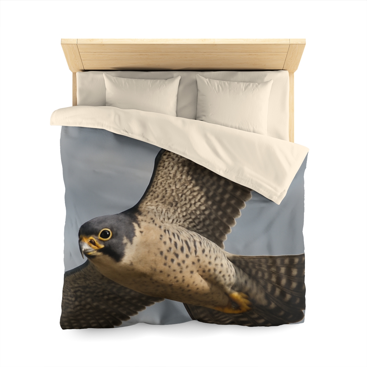 Sky Lance Peregrine Falcon personalized bedding duvets