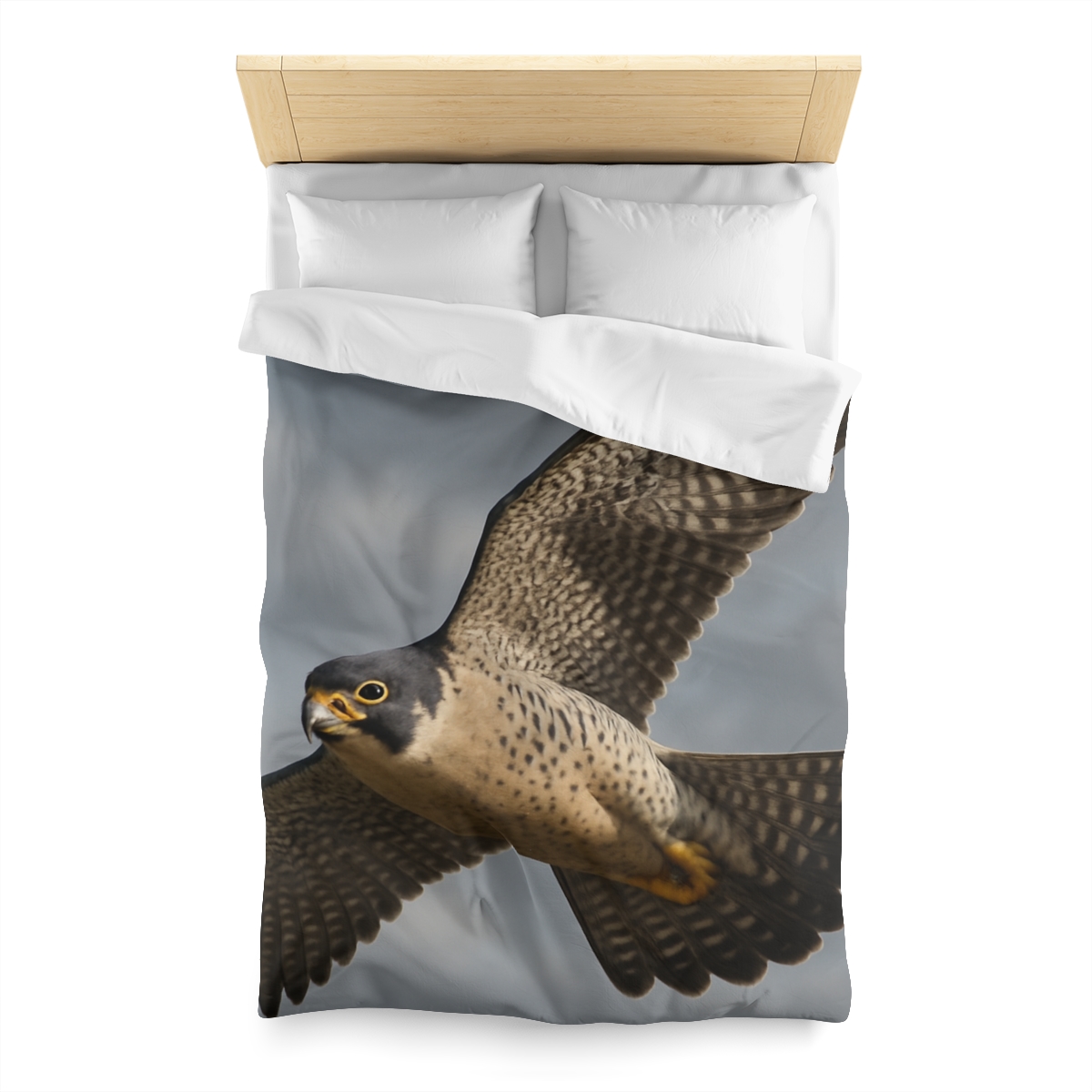 Sky Lance Peregrine Falcon personalized bedding duvets
