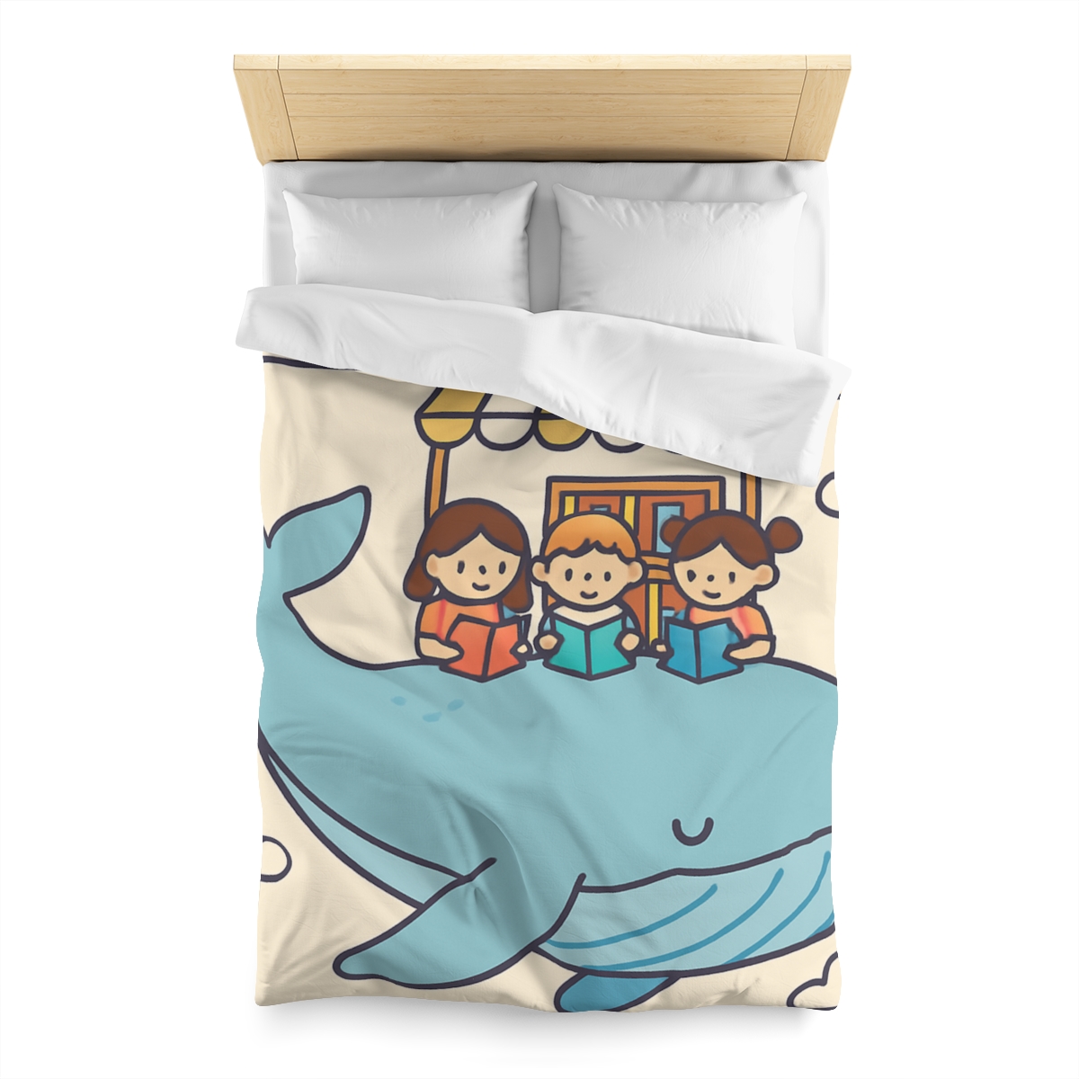 Sky Library On A Flying Whale trendy bedroom duvets