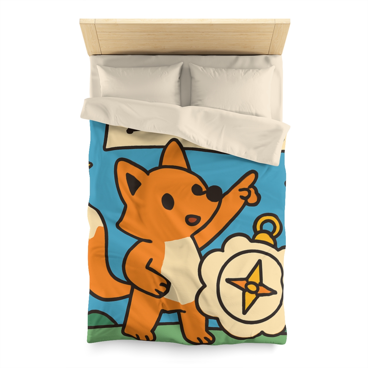 Sky Map Fox And The Cloud Compass stylish duvet covers