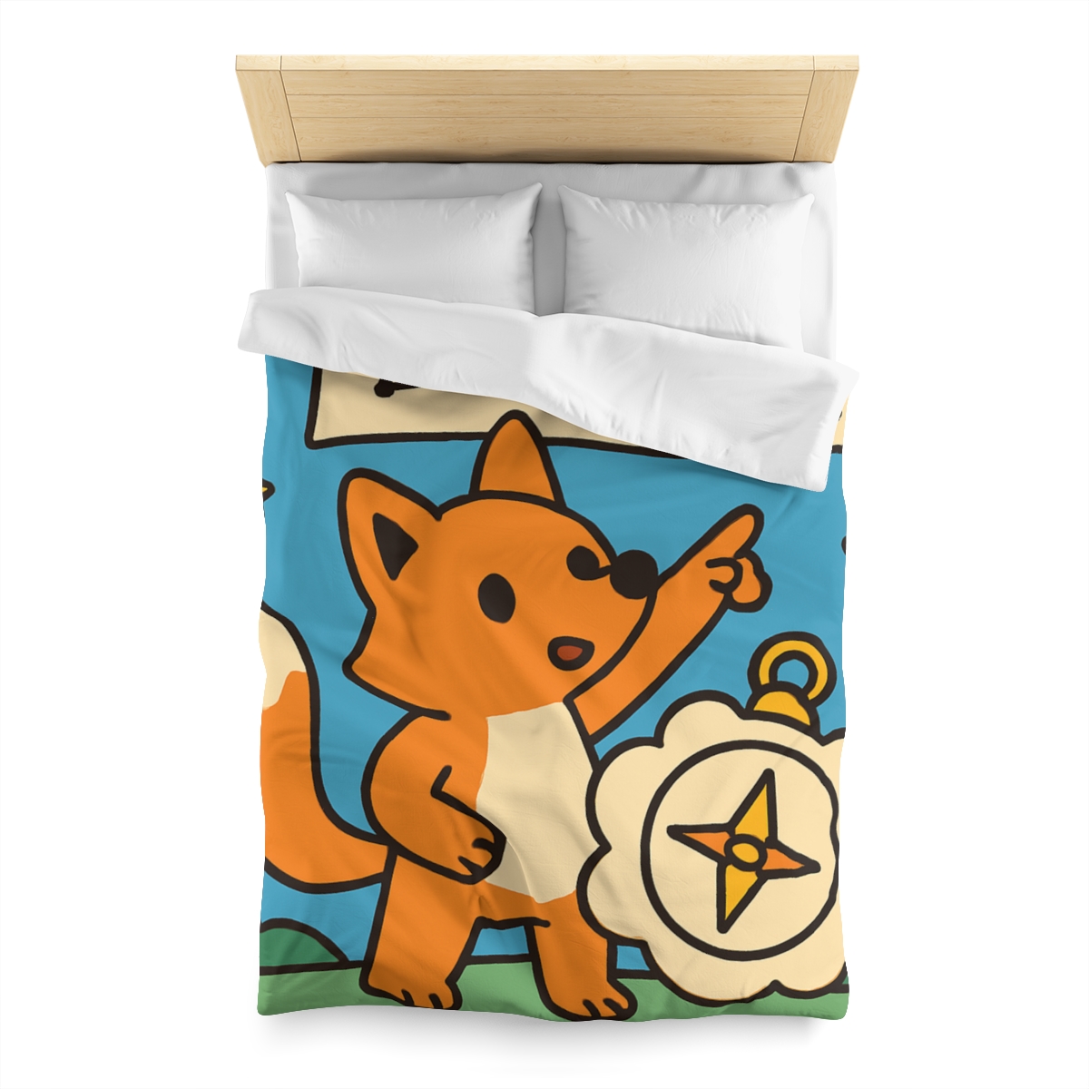 Sky Map Fox And The Cloud Compass stylish duvet covers